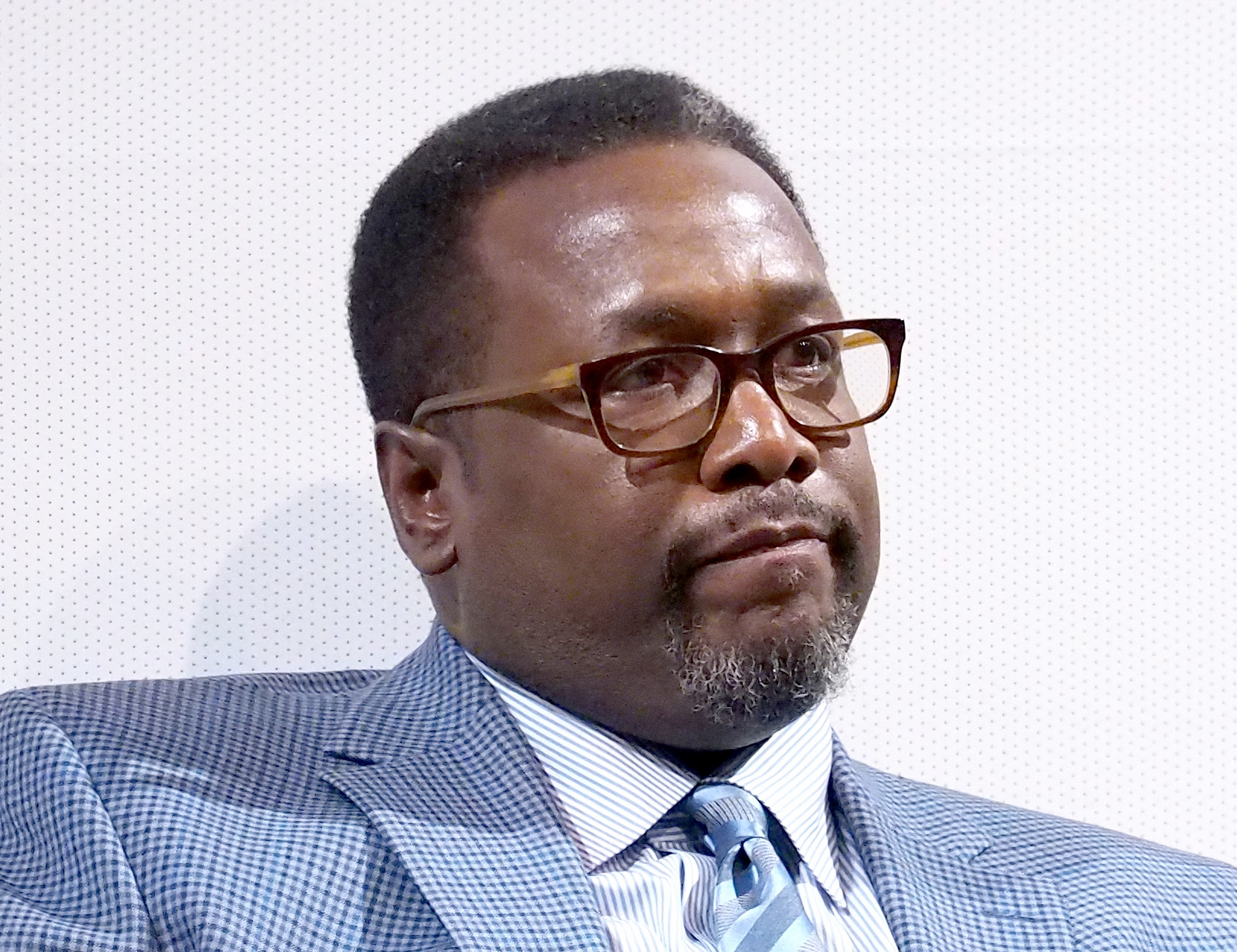 Actor Wendell Pierce speaks onstage at the NYC Special Screening of HBO Film "Confirmation"  at Signature Theater on April 7, 2016 in New York City. (Paul Zimmerman—Getty Images for HBO)