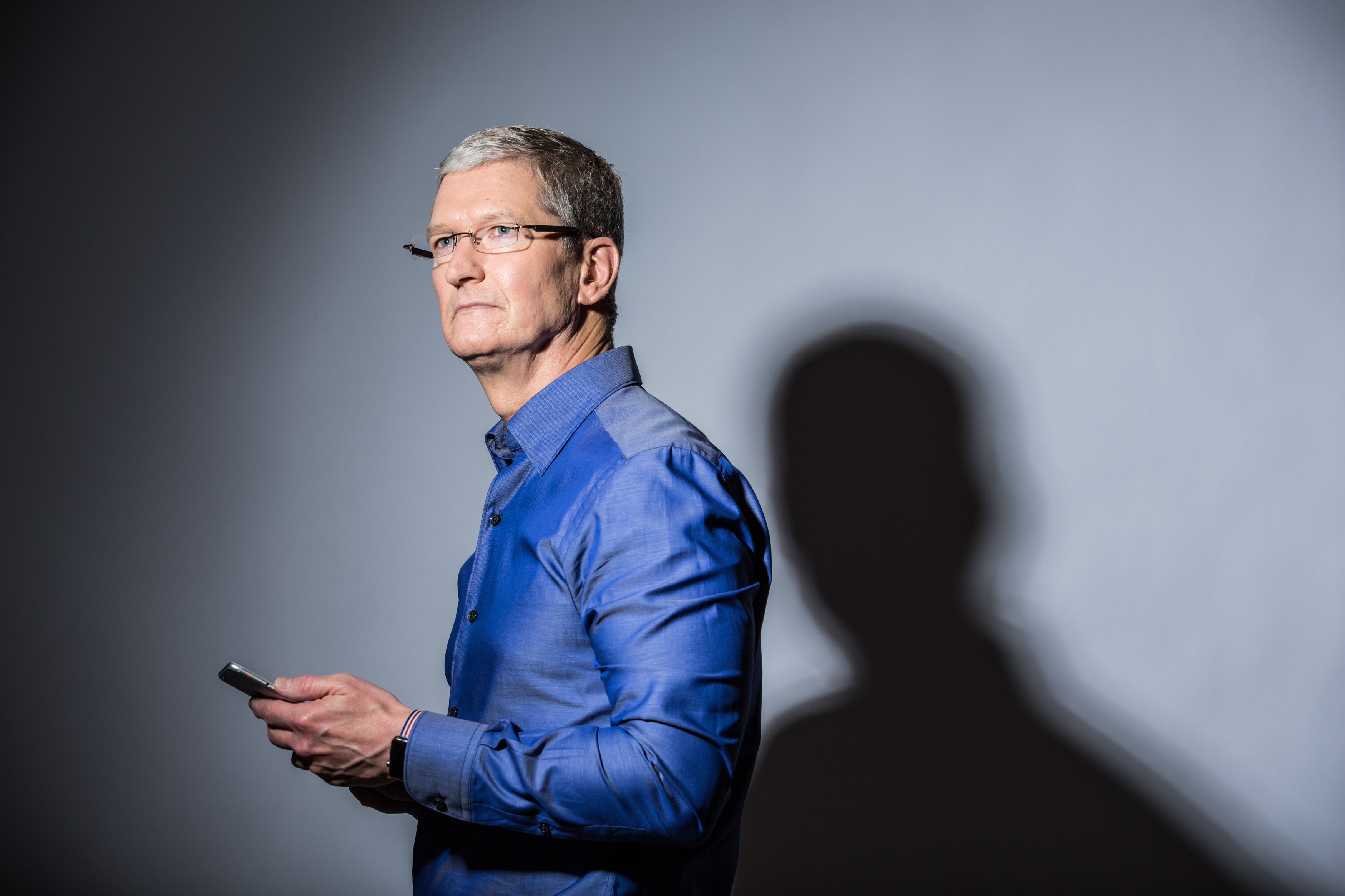 Apple CEO Tim Cook poses for a portrait at Apple's global headquarters in Cupertino, California on July 28, 2016. (The Washington Post—The Washington Post/Getty Images)