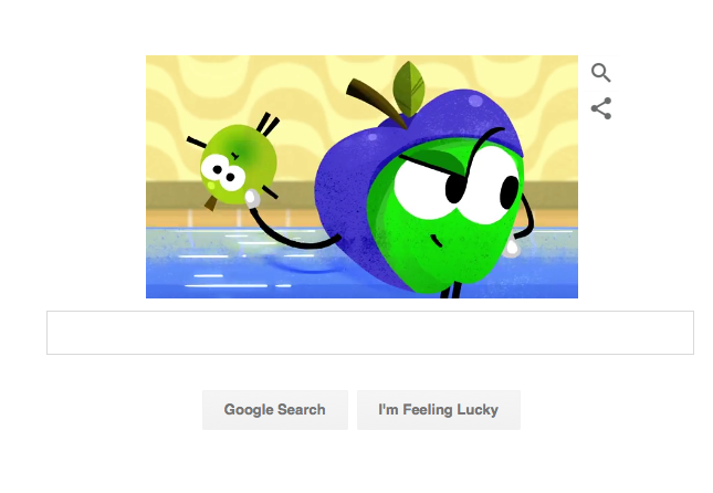 Google celebrates the start of the Rio Olympics with a fun, fruit-themed doodle (Google)