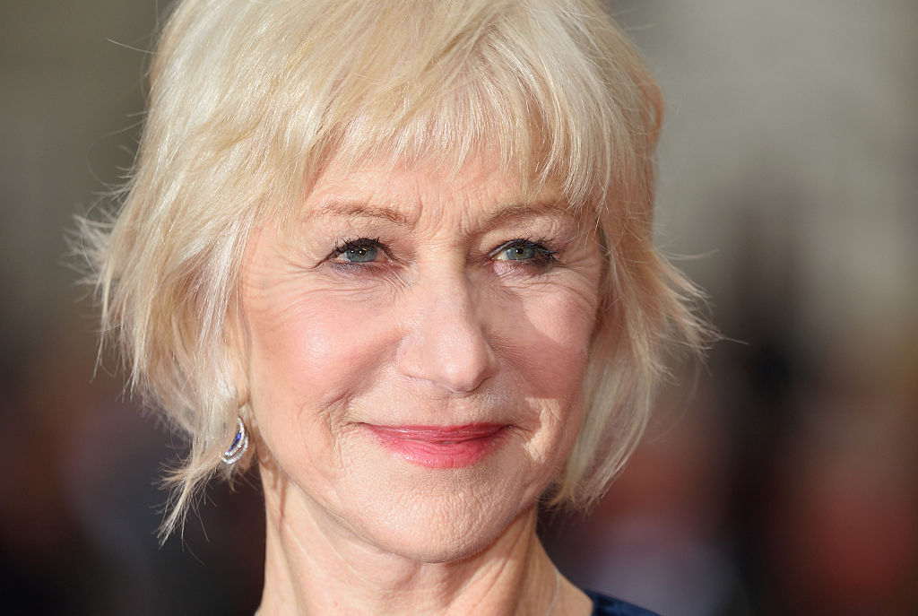 Helen Mirren arrives for the UK premiere of "Eye In The Sky" at Curzon Mayfair on April 11, 2016 in London, United Kingdom. (Karwai Tang—WireImage/Getty Images)