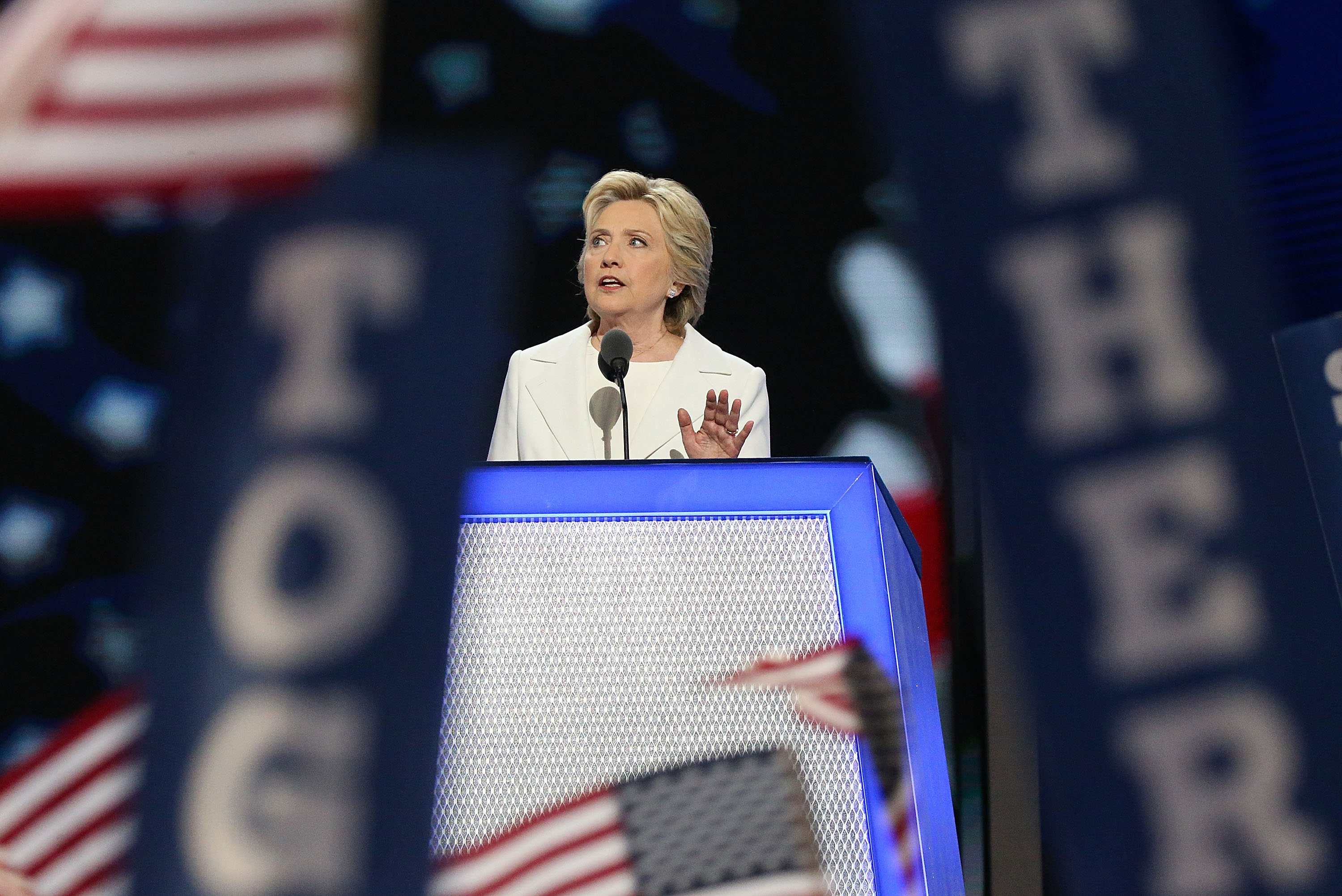 Hillary Clinton speaks at the 2016 Democratic National Convention
