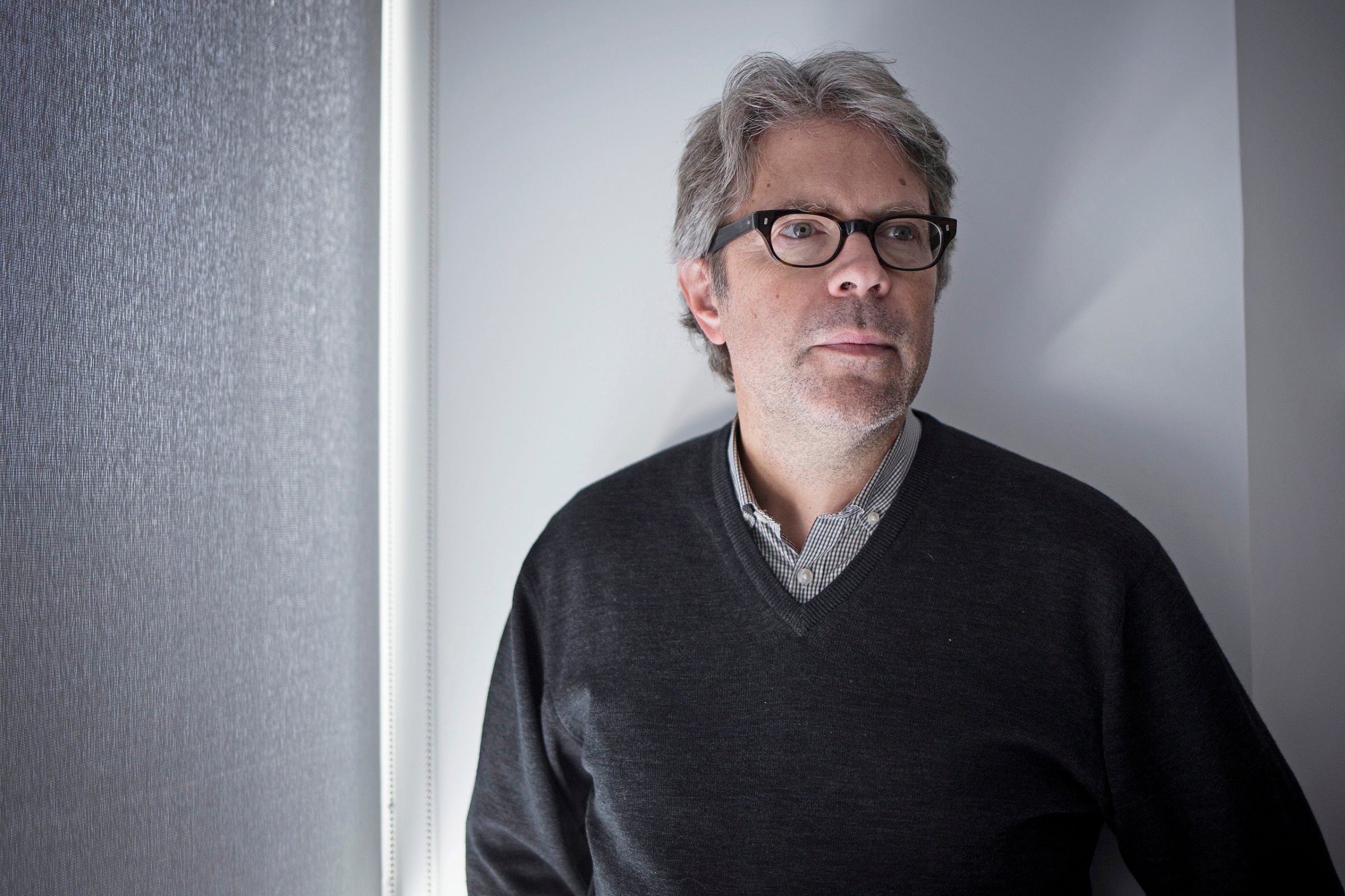 American novelist, Jonathan Franzen, discusses his latest book, Purity in Toronto on Oct. 11, 2015.