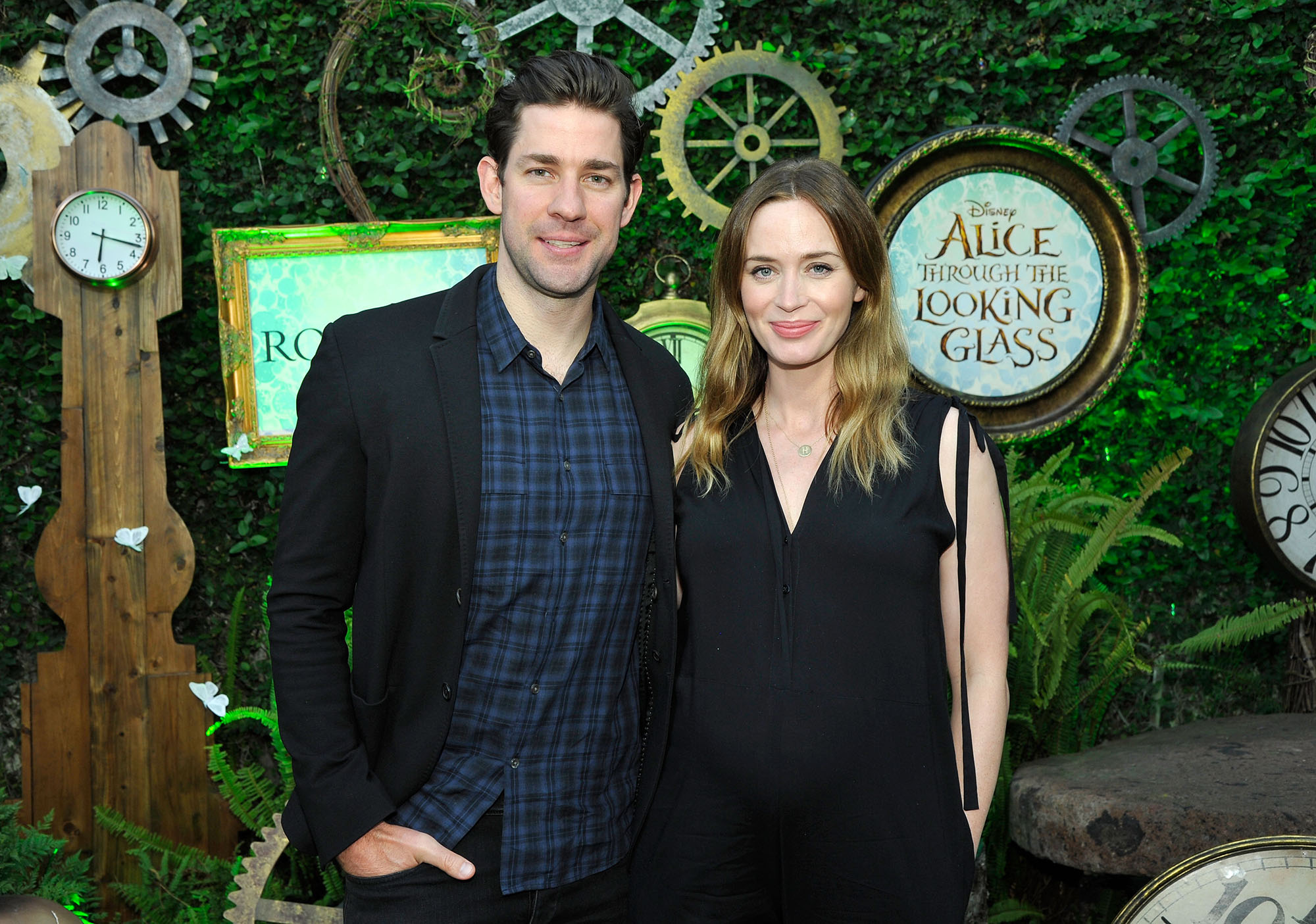 John Krasinski and Emily Blunt attend Disney's Alice Through the Looking Glass event on May 12, 2016 at Roseark in Los Angeles California.  Top designers showcased whimsical fashions, accessories and beauty collections inspired by the upcoming film.  (Photo by John Sciulli/Getty Images for Disney Consumer Products &amp; Interactive Media) (John Sciulli&mdash;Getty Images for Disney Consumer)