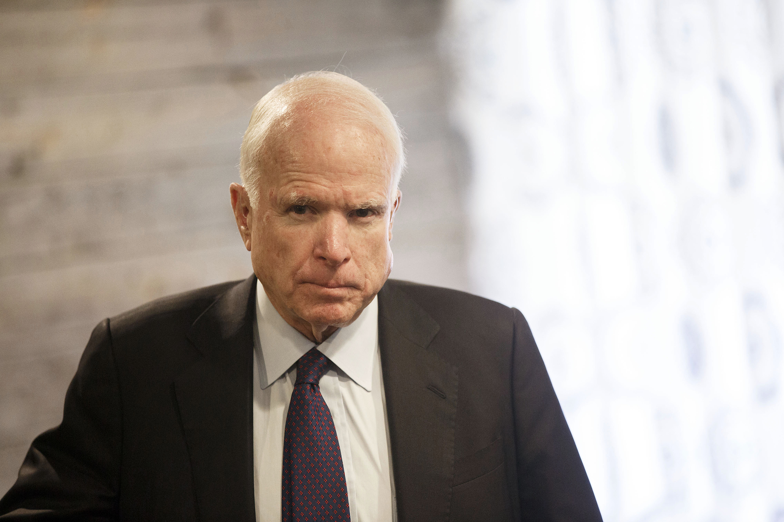 Senator John McCain Makes Speaks At An African American Roundtable