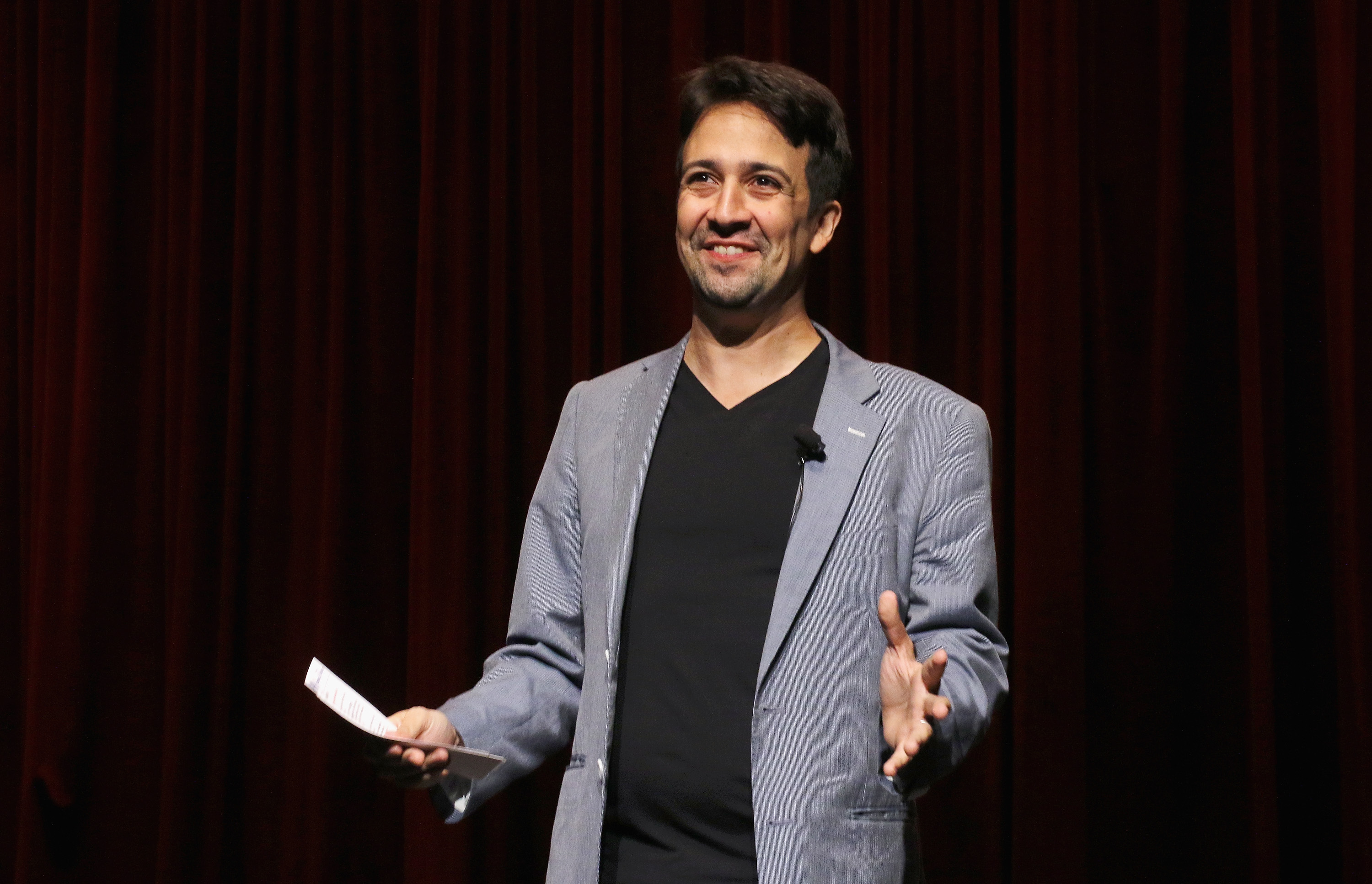 Actor Lin-Manuel Miranda attends the"Grease: Live" panel &amp; reception at The Edison Ballroom on August 15, 2016 in New York City. (Jim Spellman&mdash;WireImage/Getty Images)