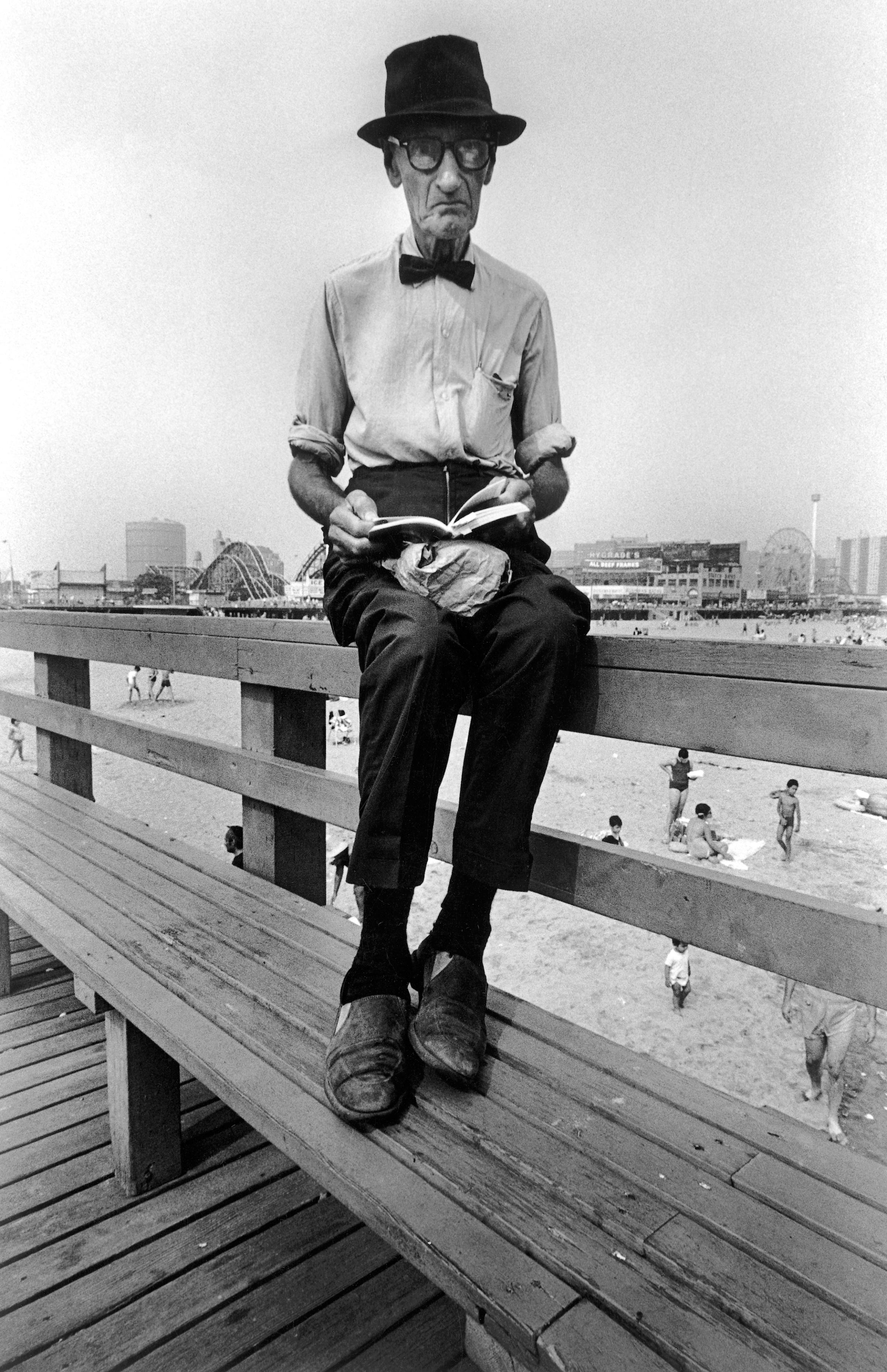 Man wearing bow tie, 1970."QUOTE."
