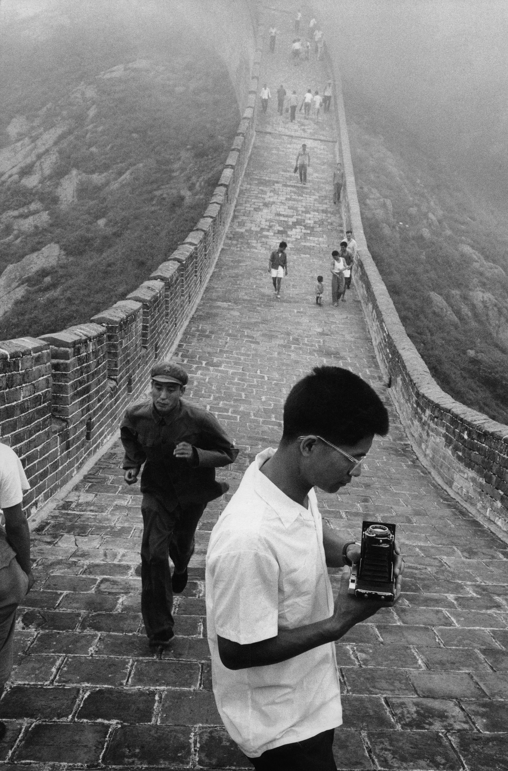 The Great Wall in Hebei Province, China, 1971.