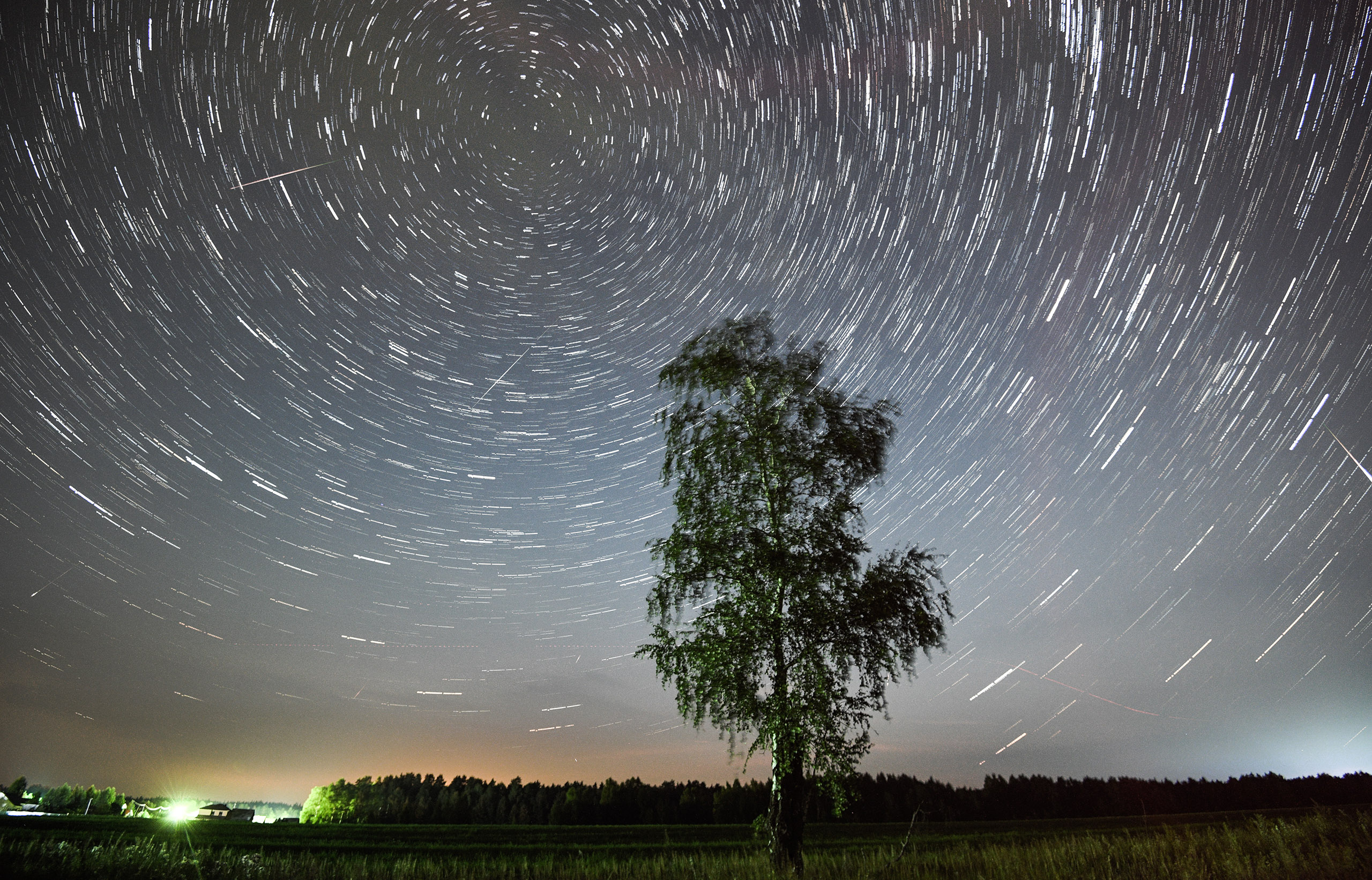 The Perseids meteor shower, Russia, Aug. 12, 2016.