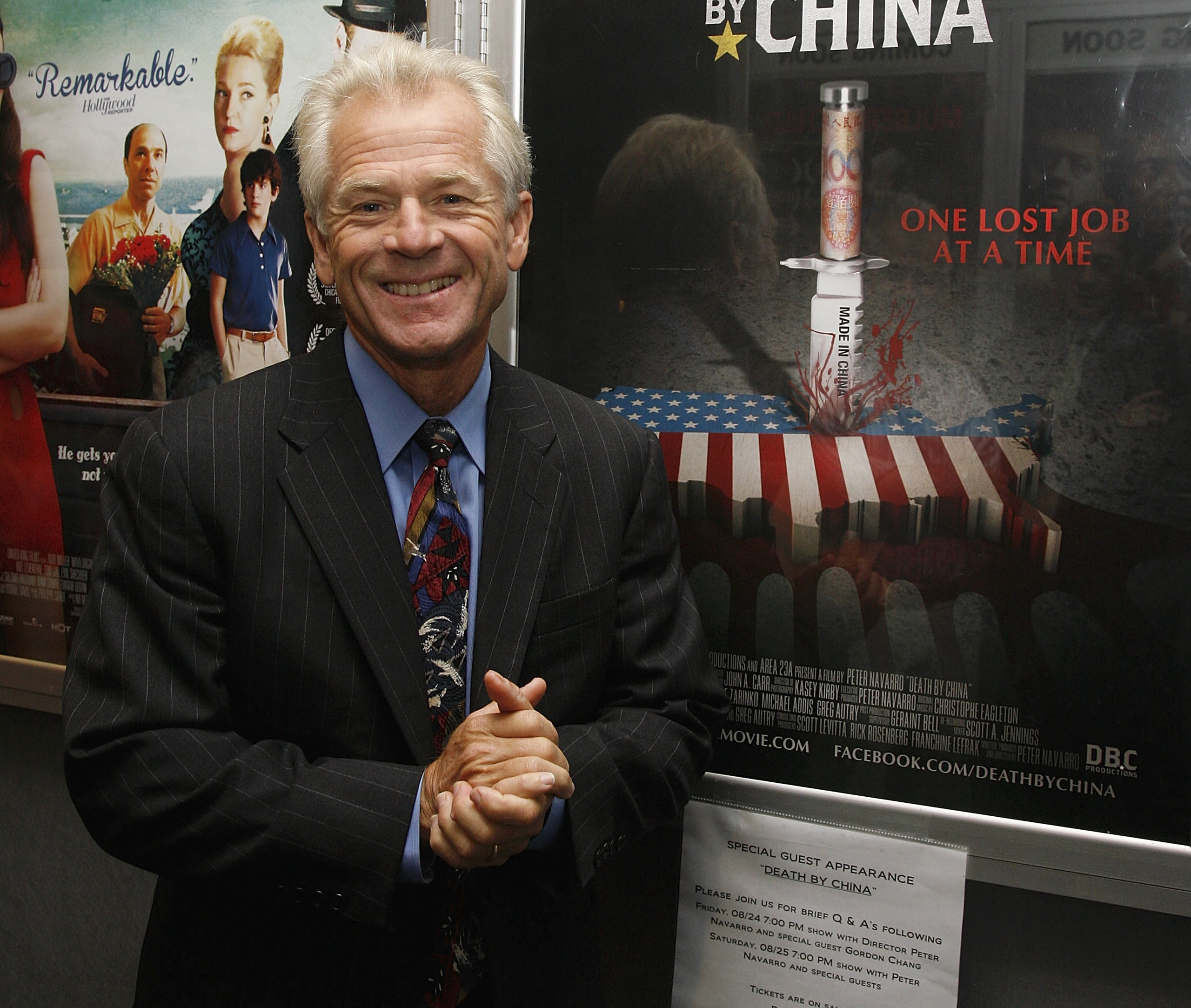Director Peter Navarro attends the "Death By China" screening at the Quad Cinema in New York City on Aug. 24, 2012. (Andy Kropa—Getty Images)