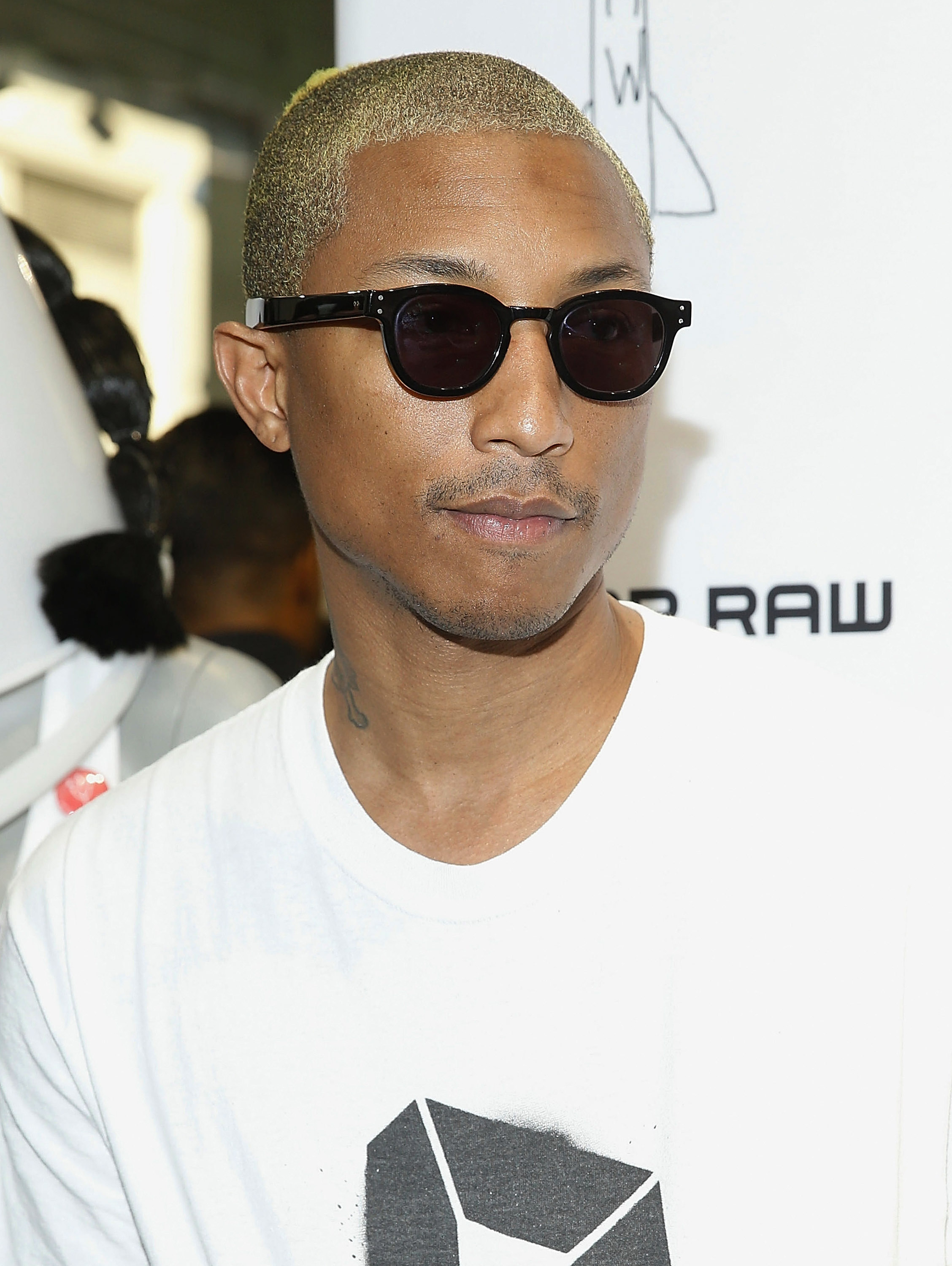 NEW YORK, NY - JUNE 01:  Singer Pharrell Williams attends G-Star RAW Fifth Avenue Store Opening at G-Star RAW Fifth Avenue on June 1, 2016 in New York City.  (Photo by John Lamparski/WireImage)