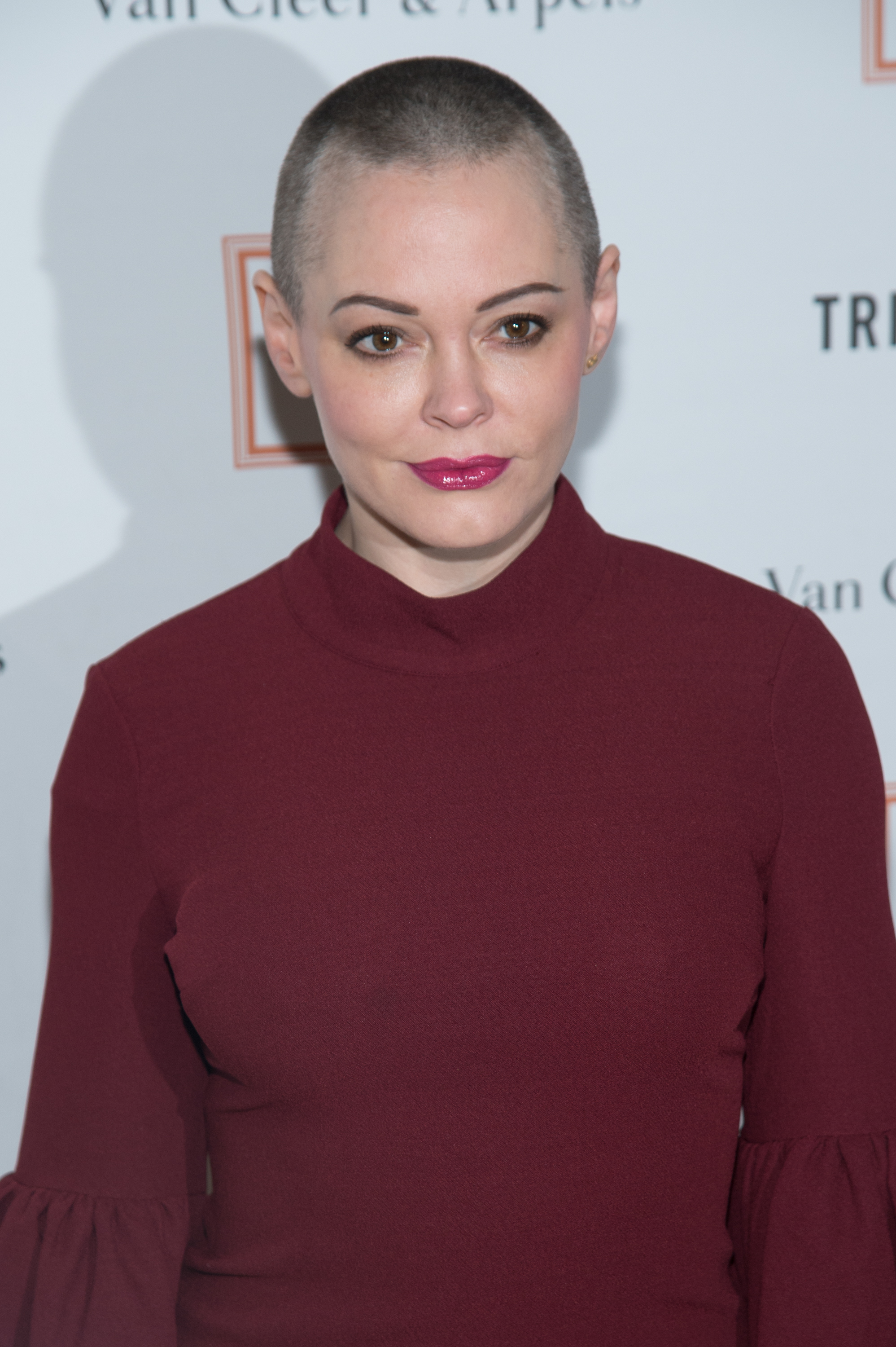 Actress Rose McGowan attends the New York Academy of Art's Tribeca Ball 2016 at the NY Academy of Art in New York City on April 4, 2016.