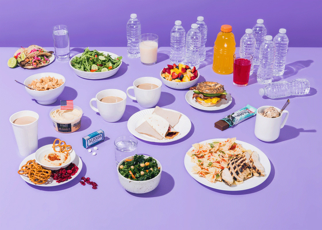 A day of eating for U.S. Olympic rower Seth Weil. Photographs depict the diet as described by the athlete, who declined to specify calories or portions.
