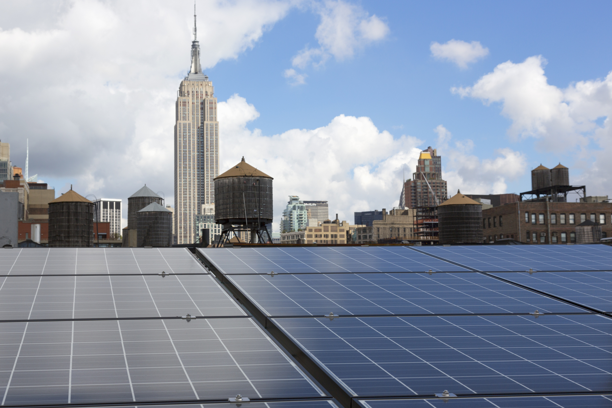 Solar Panels in New York City (Neil Beckerman—Getty Images)