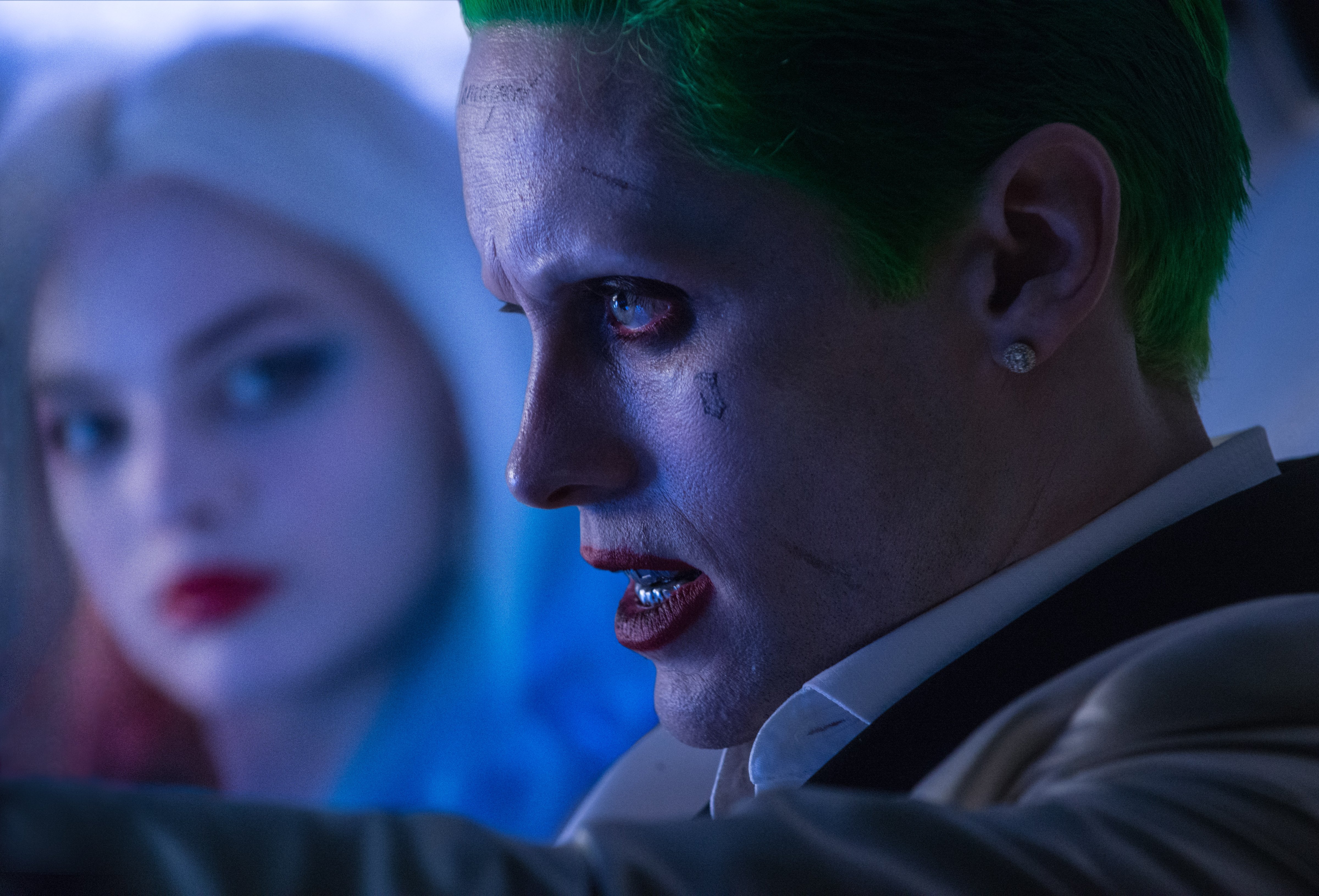 Jared Leto as the Joker and Margot Robbie as Harley Quinn in <i>Suicide Squad</i> (Clay Enos—Warner Bros.)