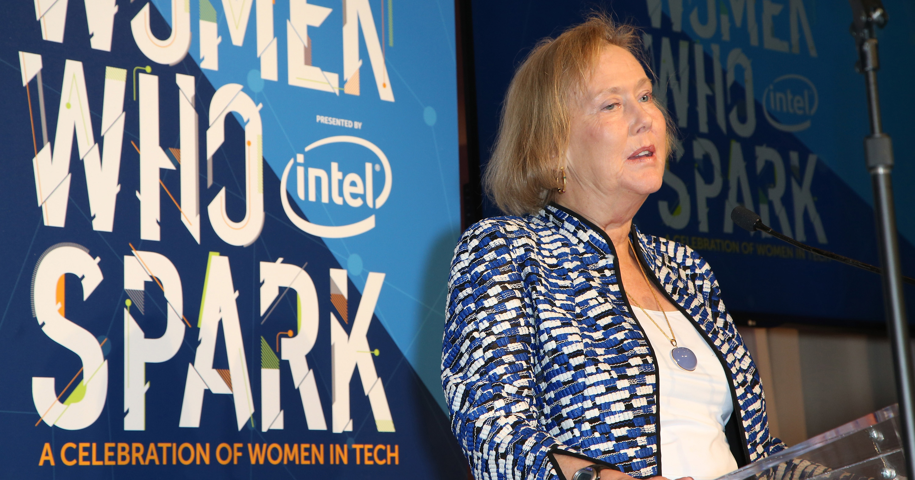 Honoree Dr. Telle Whitney speaks during the Women Who Spark Awards presented by Intel on Jan. 7, 2016 in Las Vegas.