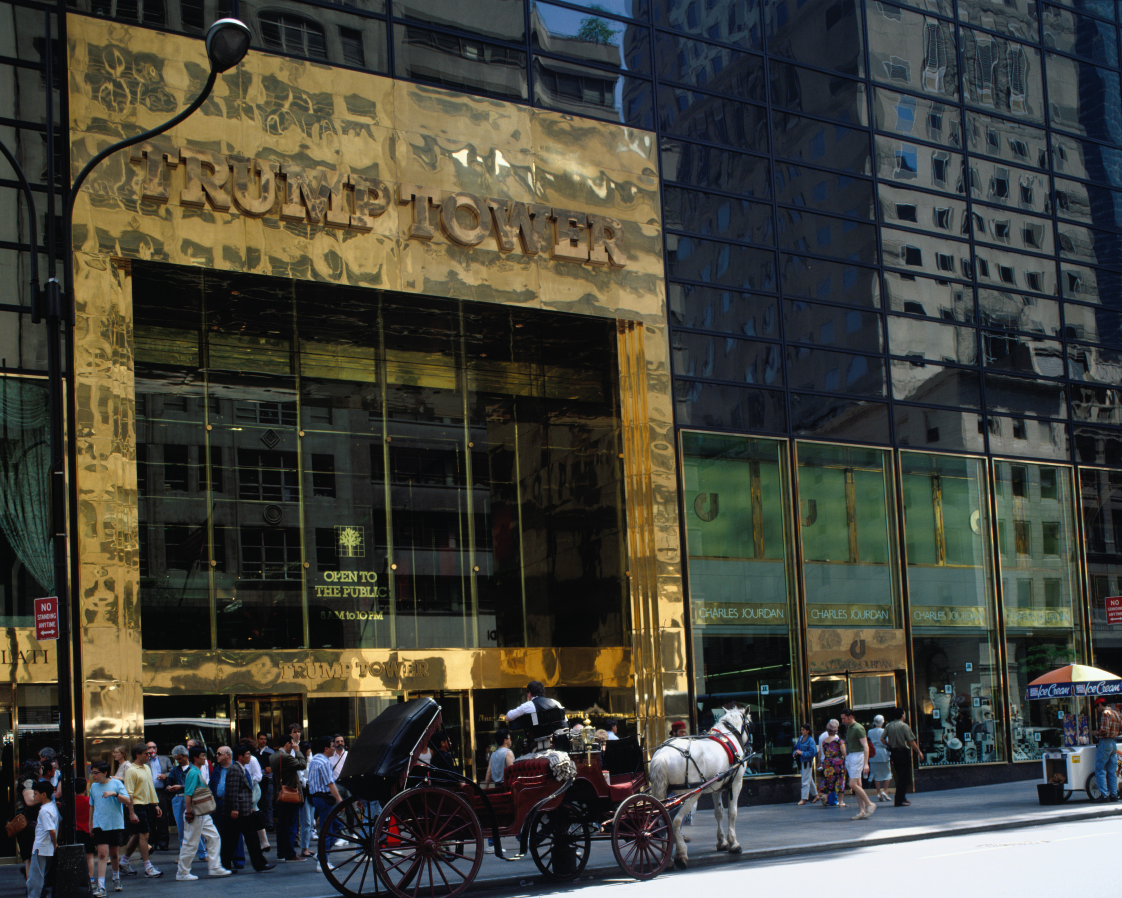 Trump Tower street entrance. (Adina Tovy—Getty Images/Lonely Planet Images)