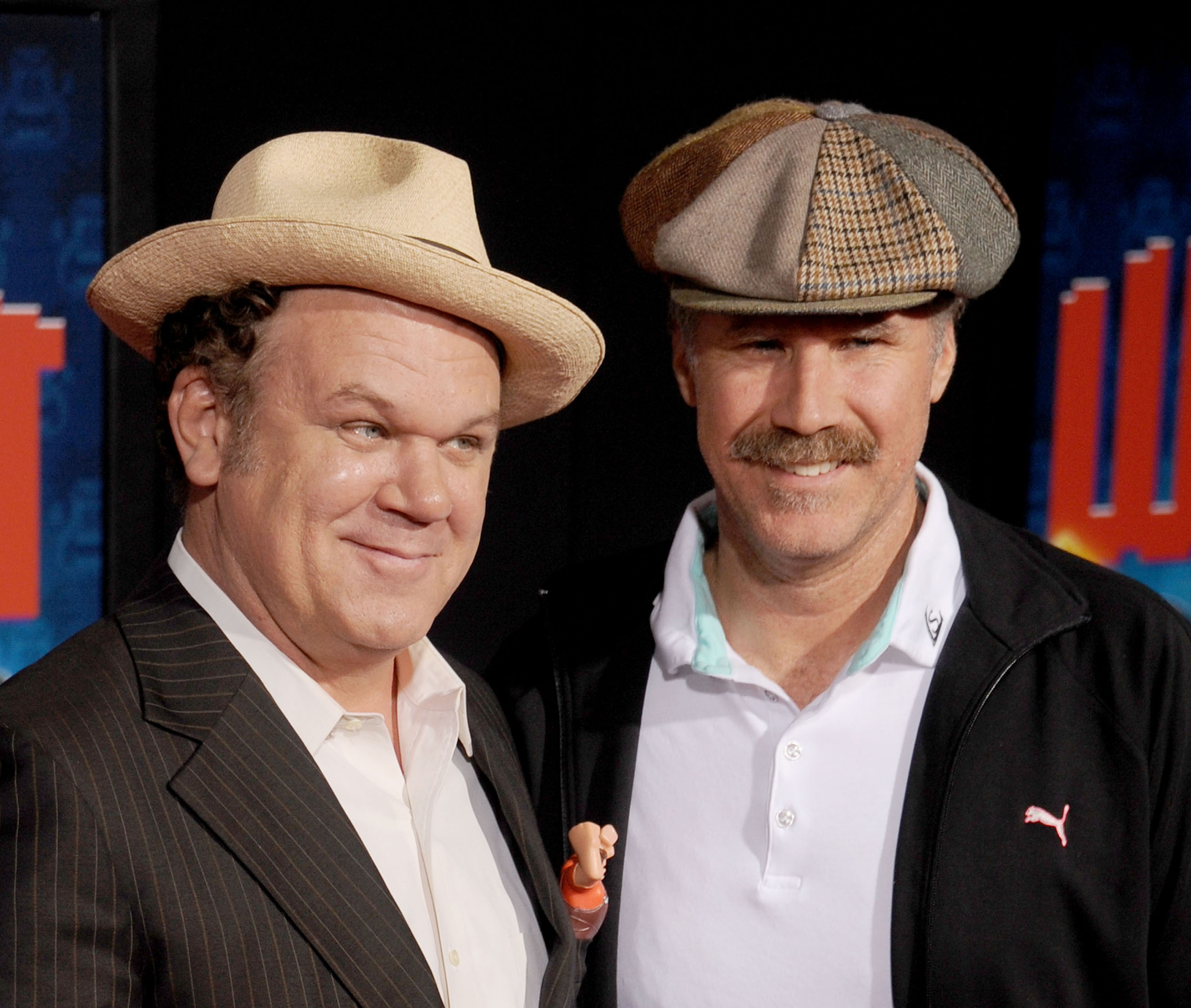 John C. Reilly and Will Ferrell arrive at the Los Angeles premiere of "Wreck-It Ralph" at the El Capitan Theatre in Hollywood, Calif., on Oct. 29, 2012. (Gregg DeGuire—WireImage/Getty Images)