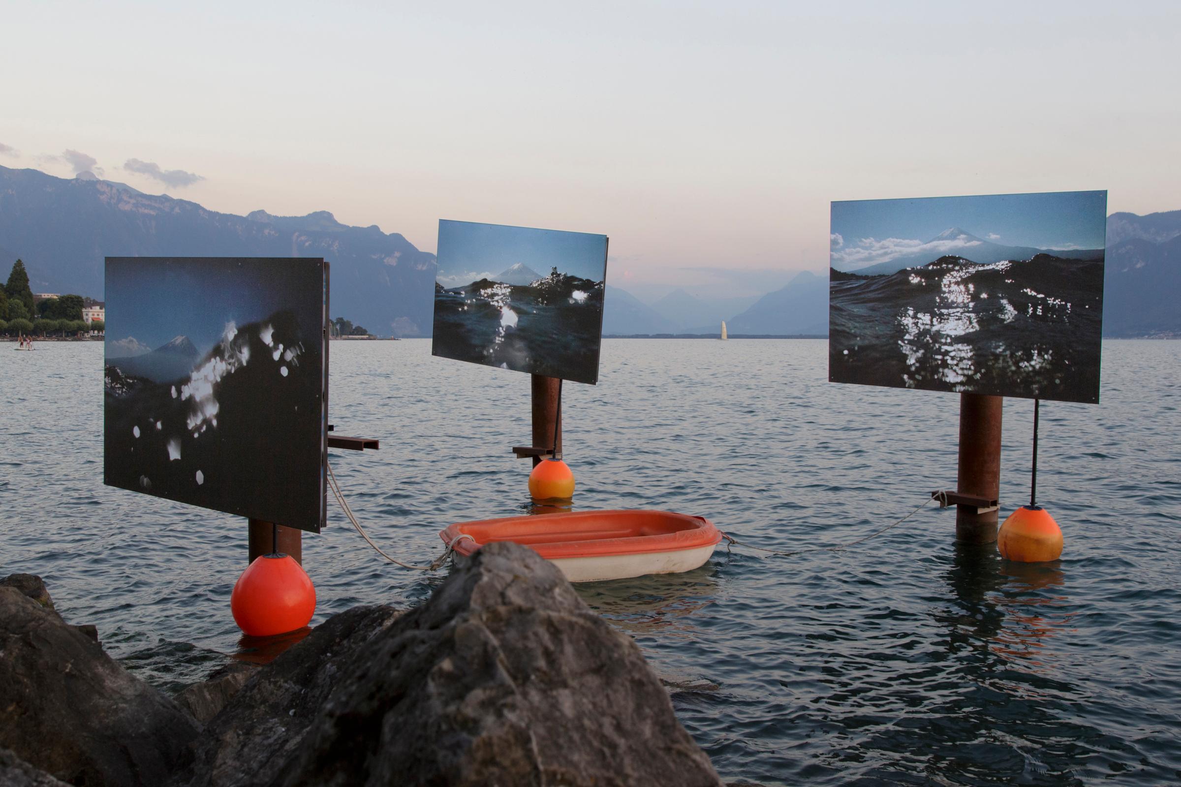 Vevey, Festival Images 2016, biennale des arts visuels,  "half awake and half asleep in the water" de Asako Narahashi. (Photo © Céline Michel / Festival Images)
