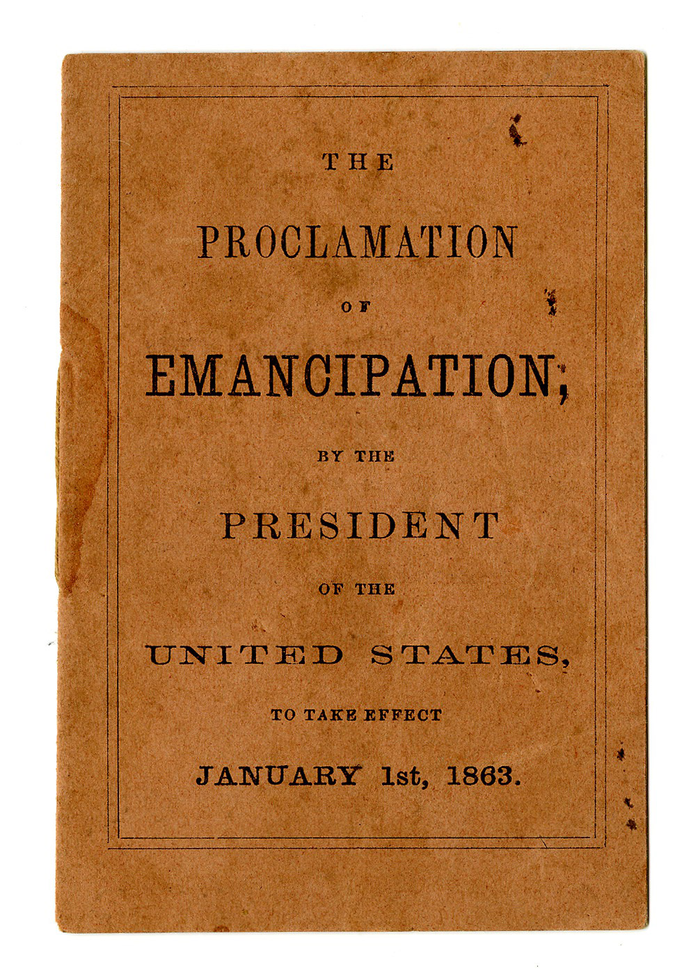 The Proclamation of Emancipation