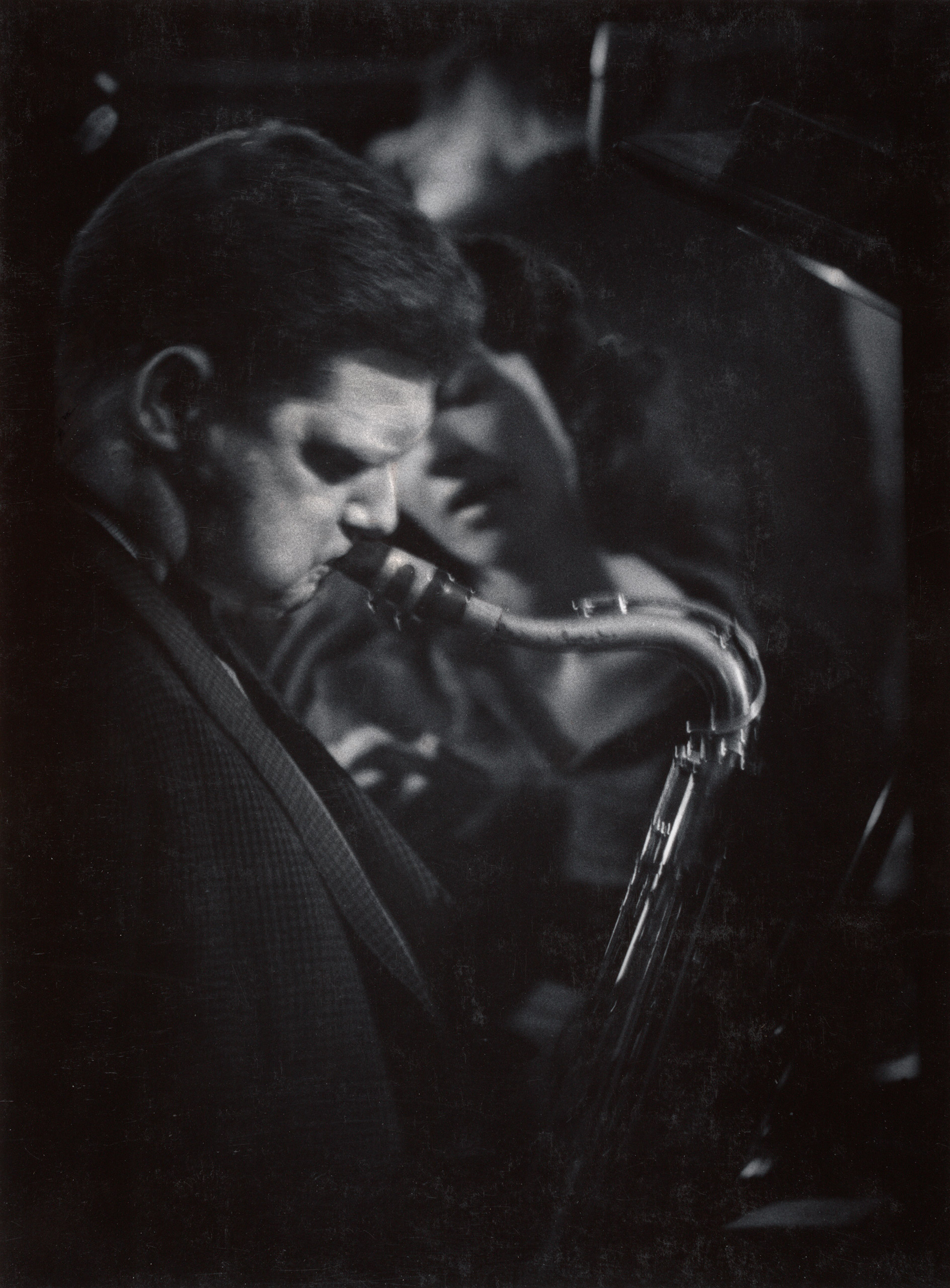 Portrait of musician Zoot Sims by W. Eugene Smith.