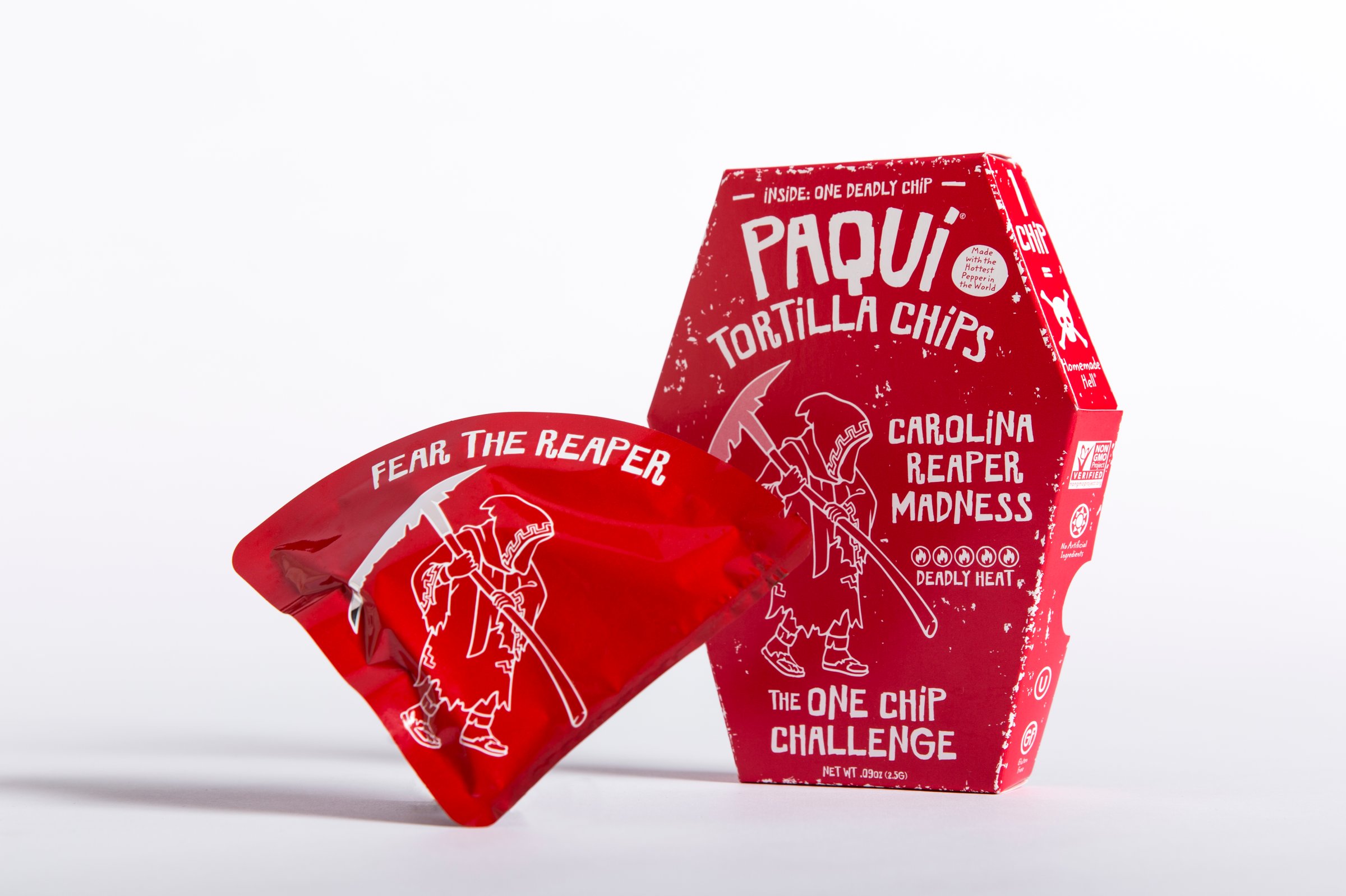 Paqui's Carolina Reaper tortilla chip