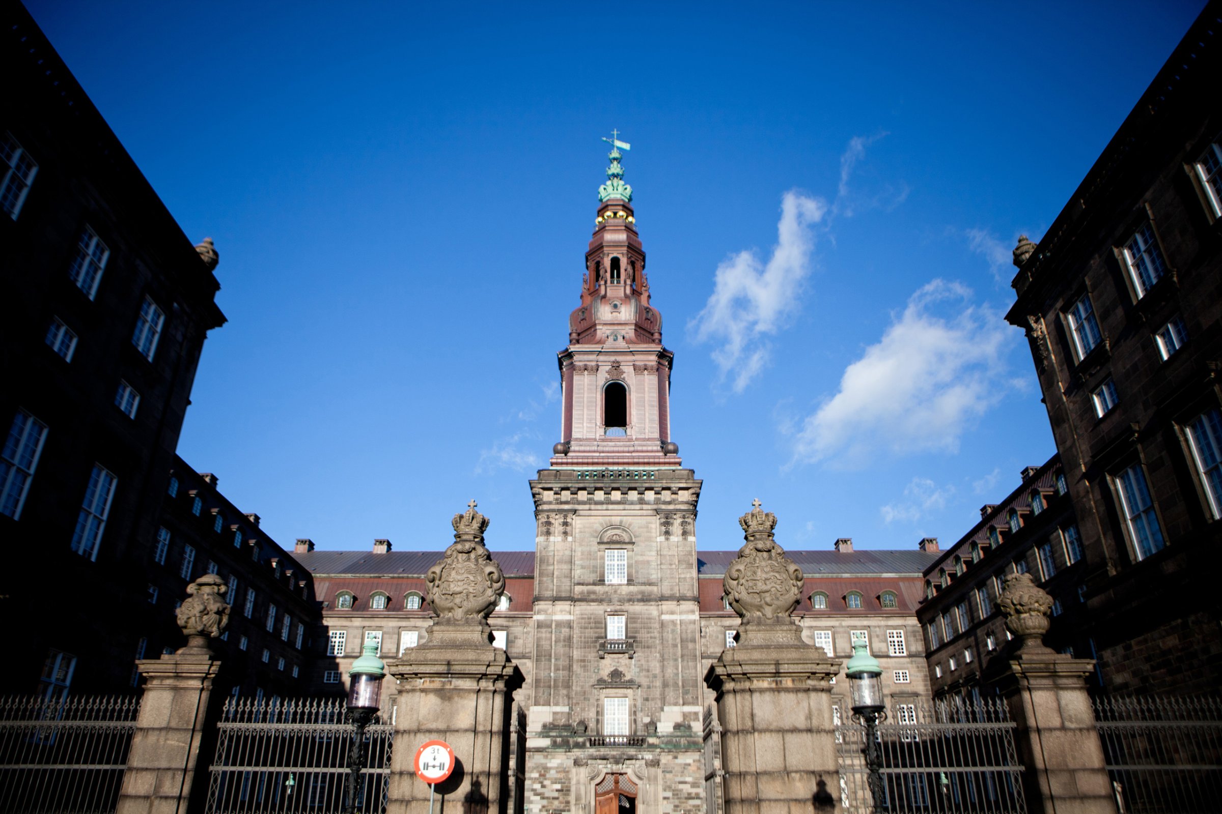 Denmark's parliament building, the Christiansborg Palace, stands in Copenhagen, Denmark, on Tuesday, March 13, 2012.