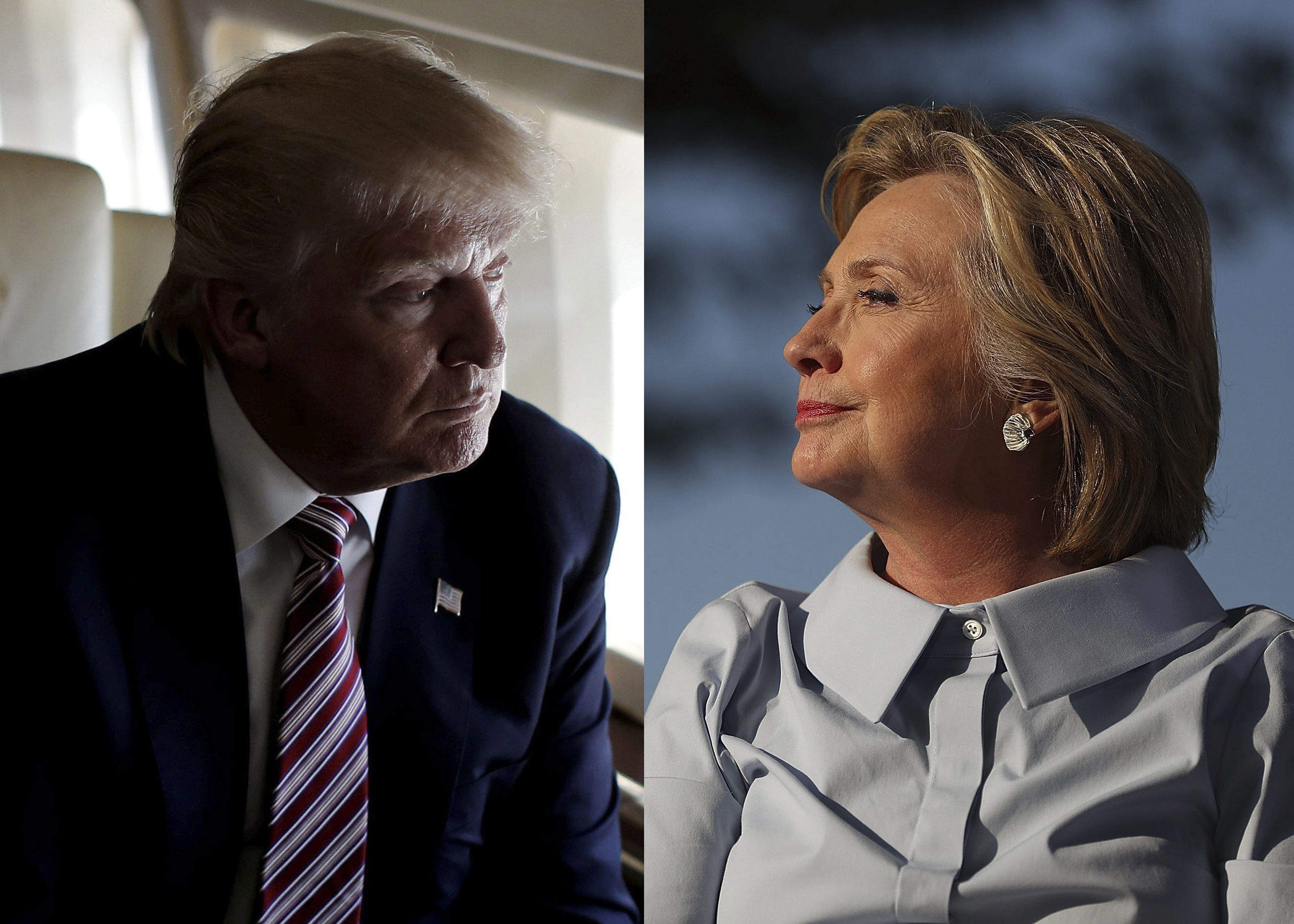 Republican Presidential Nominee Donald Trump, left and Democratic Presidential Nominee Hillary Clinton. (Getty Images; Reuters)