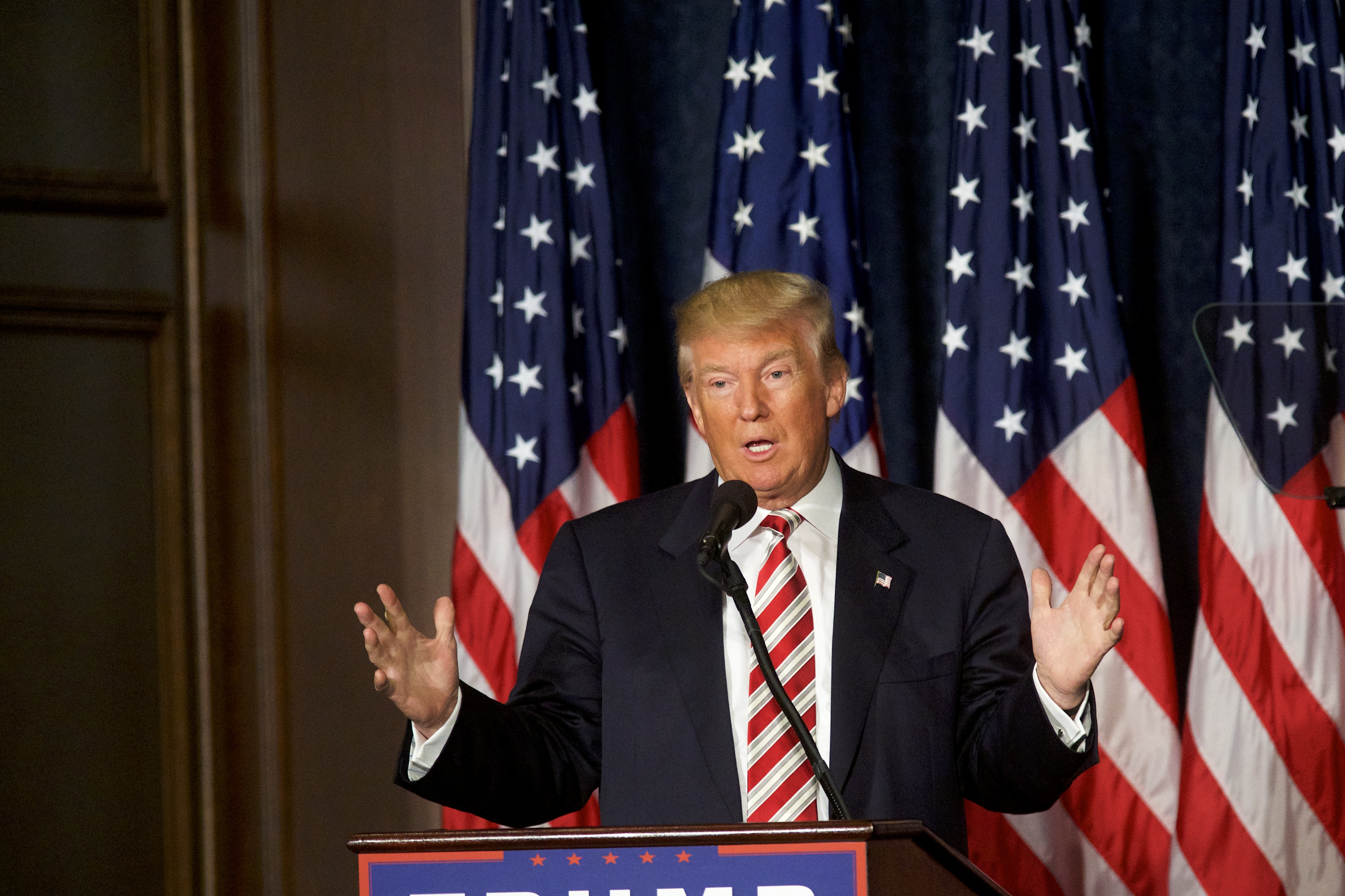 GOP Presidential Candidate Donald Trump Campaigns In Philadelphia