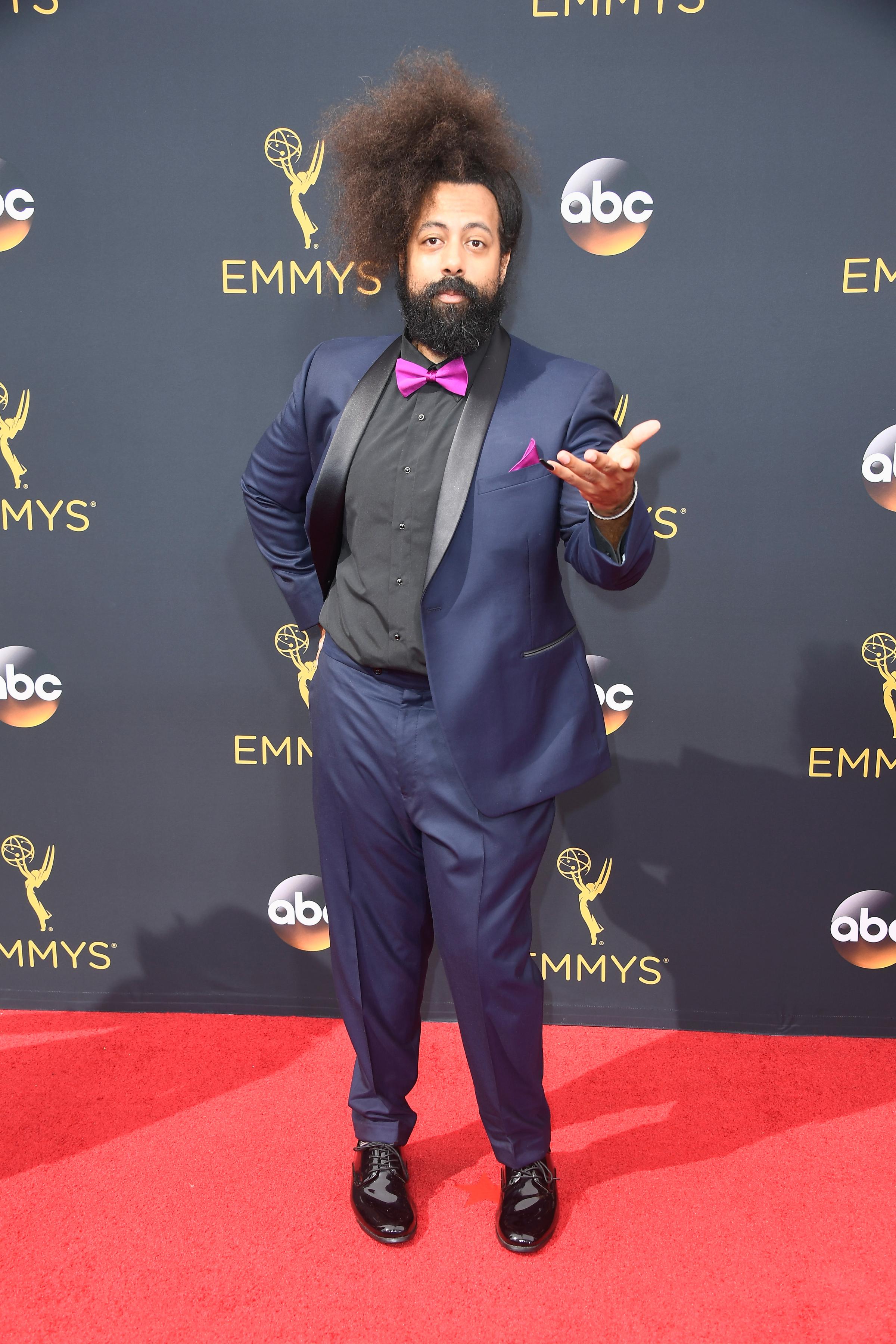 Reggie Watts arrives at the 68th Annual Primetime Emmy Awards at Microsoft Theater on September 18, 2016 in Los Angeles.