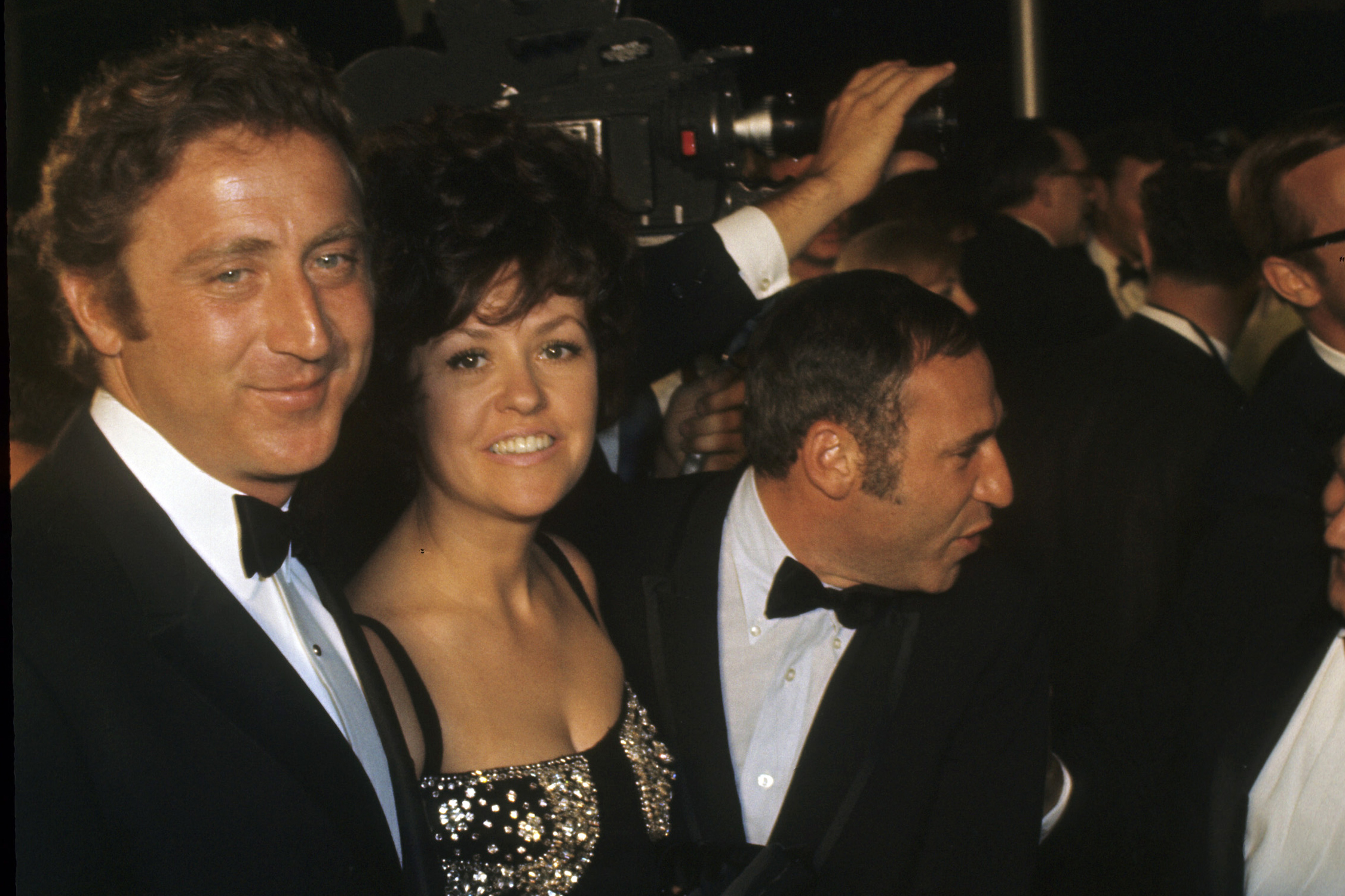 From left: Gene Wilder, Mary Joan Schultz and Mel Brooks at the Academy Awards on April 14, 1969. (ABC Photo Archives/Getty Images)