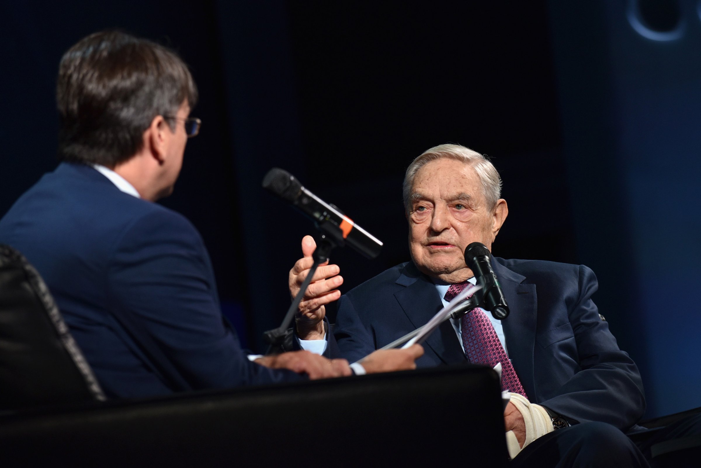 Founder and Chair, Soros Fund Management and the Open Society Foundations George Soros attends 2016 Concordia Summit - Day 2 at Grand Hyatt New York on Sept. 20, 2016.