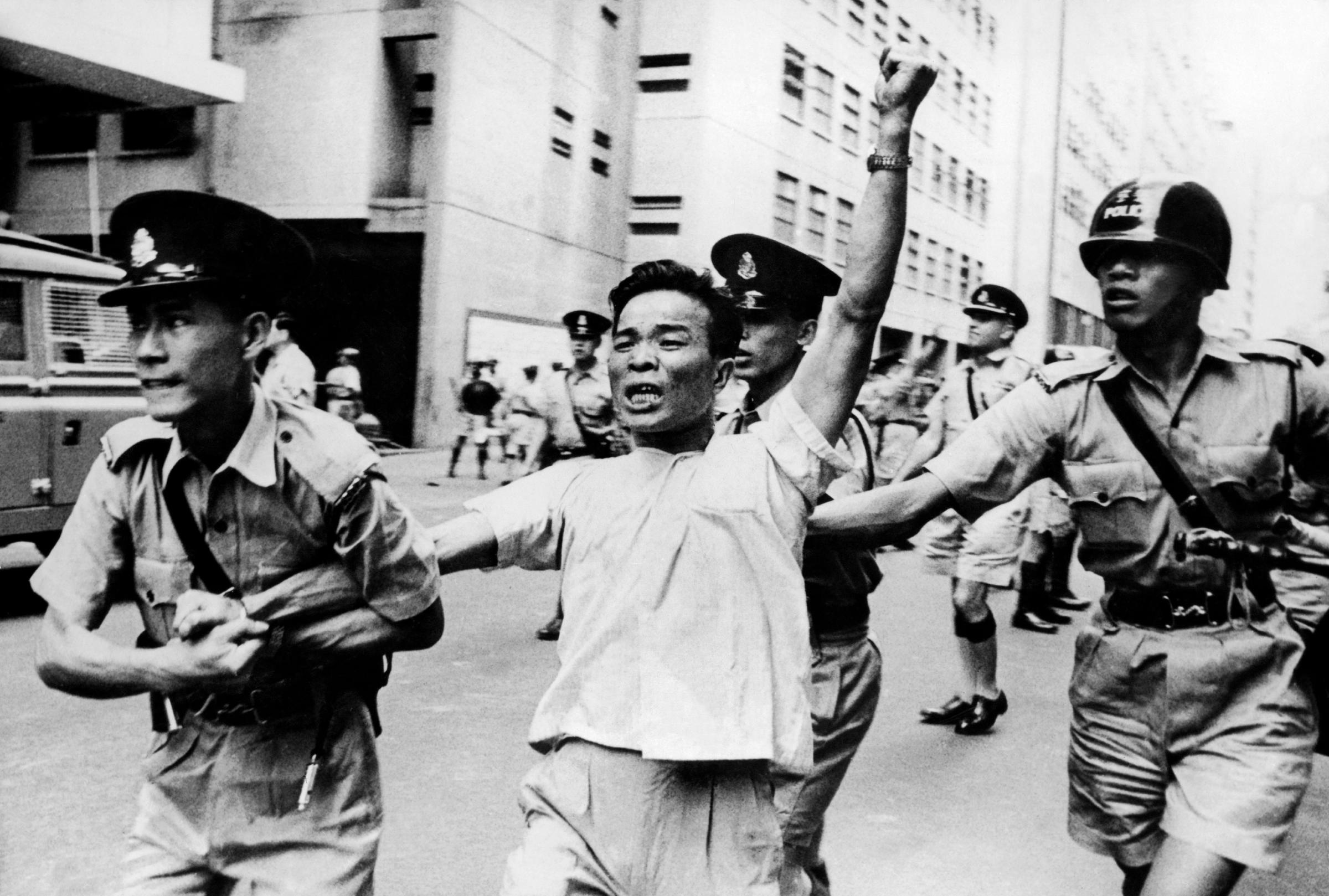 A Pro-Mao Demonstration In Hong Kong 1967