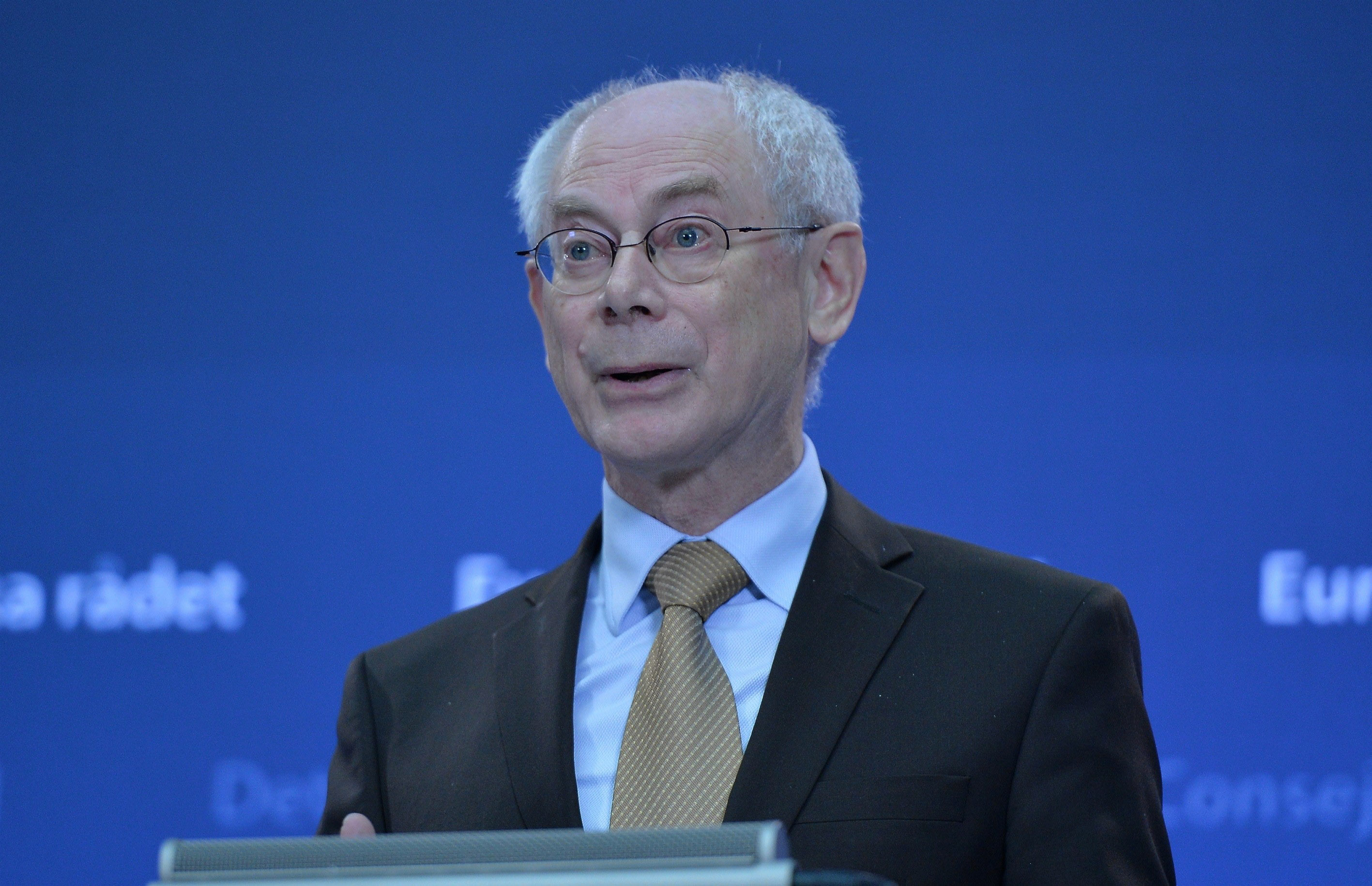 Herman Van Rompuy speaking in Brussels in this Dec. 1, 2014 file photo. (Dursun Aydemir—Anadolu Agency/Getty Images)