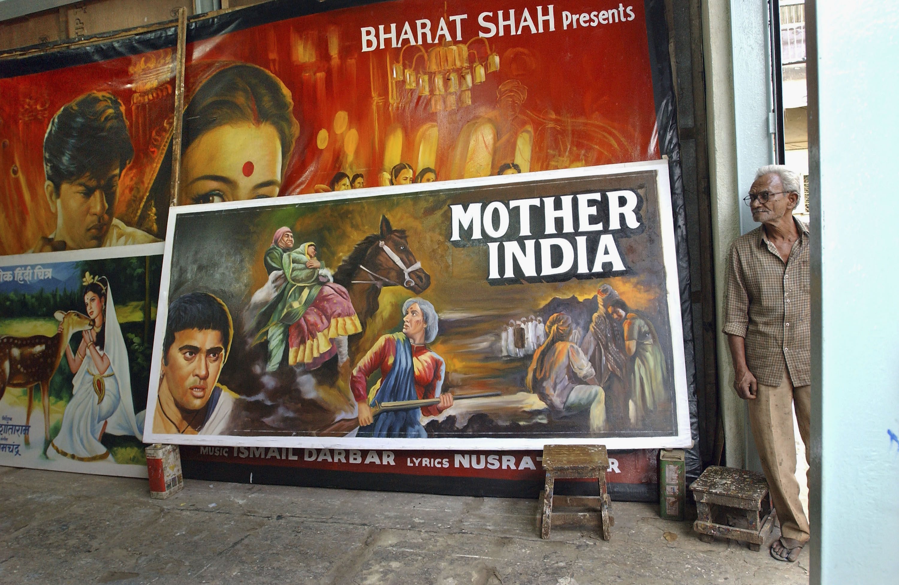 A collection of Bollywood posters in Mumbai (Ami Vitale—Getty Images)