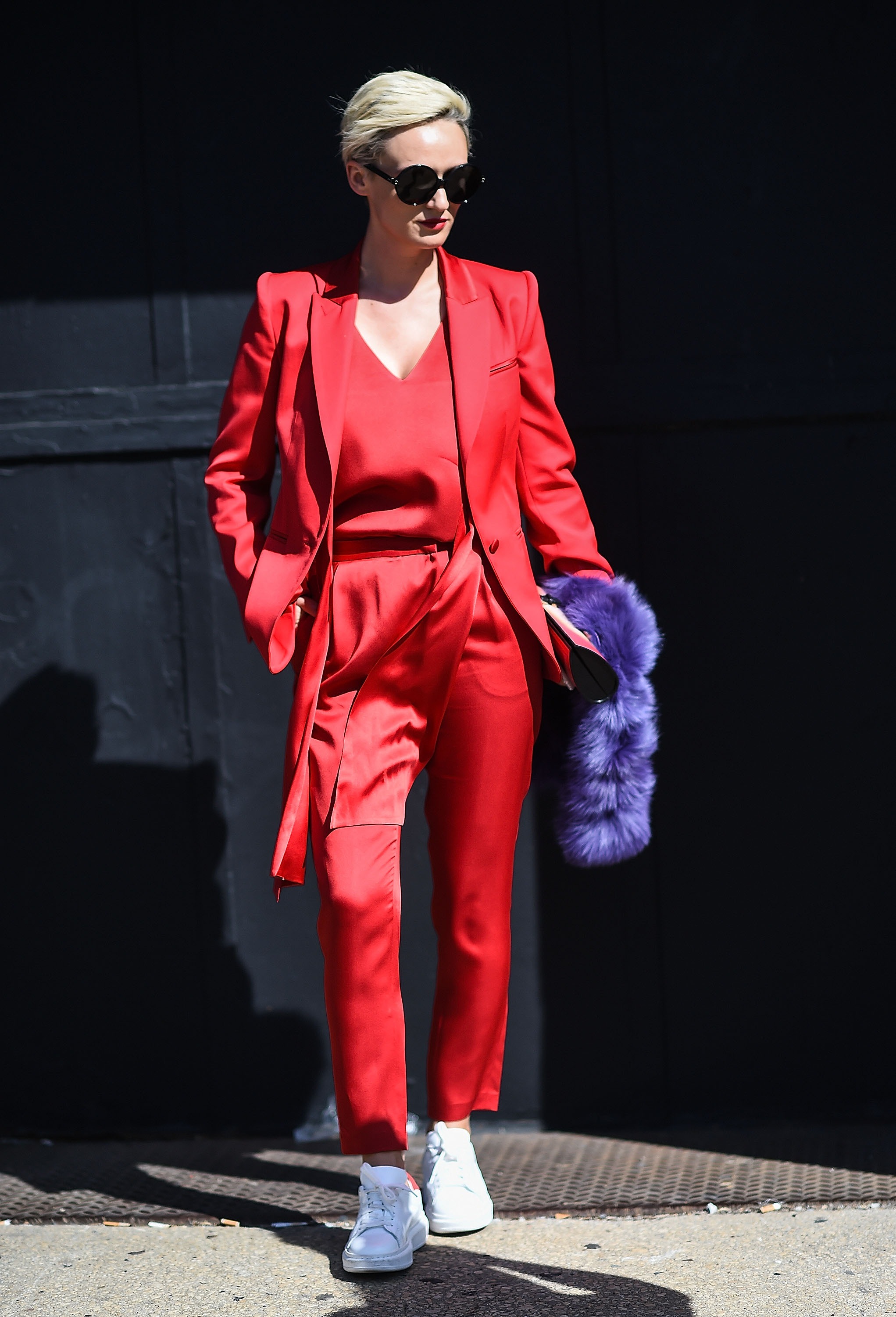 Monochromatic: Head-to-toe colorways reigned on the street-style scene this season. Bold hues and sleek silhouettes ensure that this trend will help you stand out, no matter what the occasion.