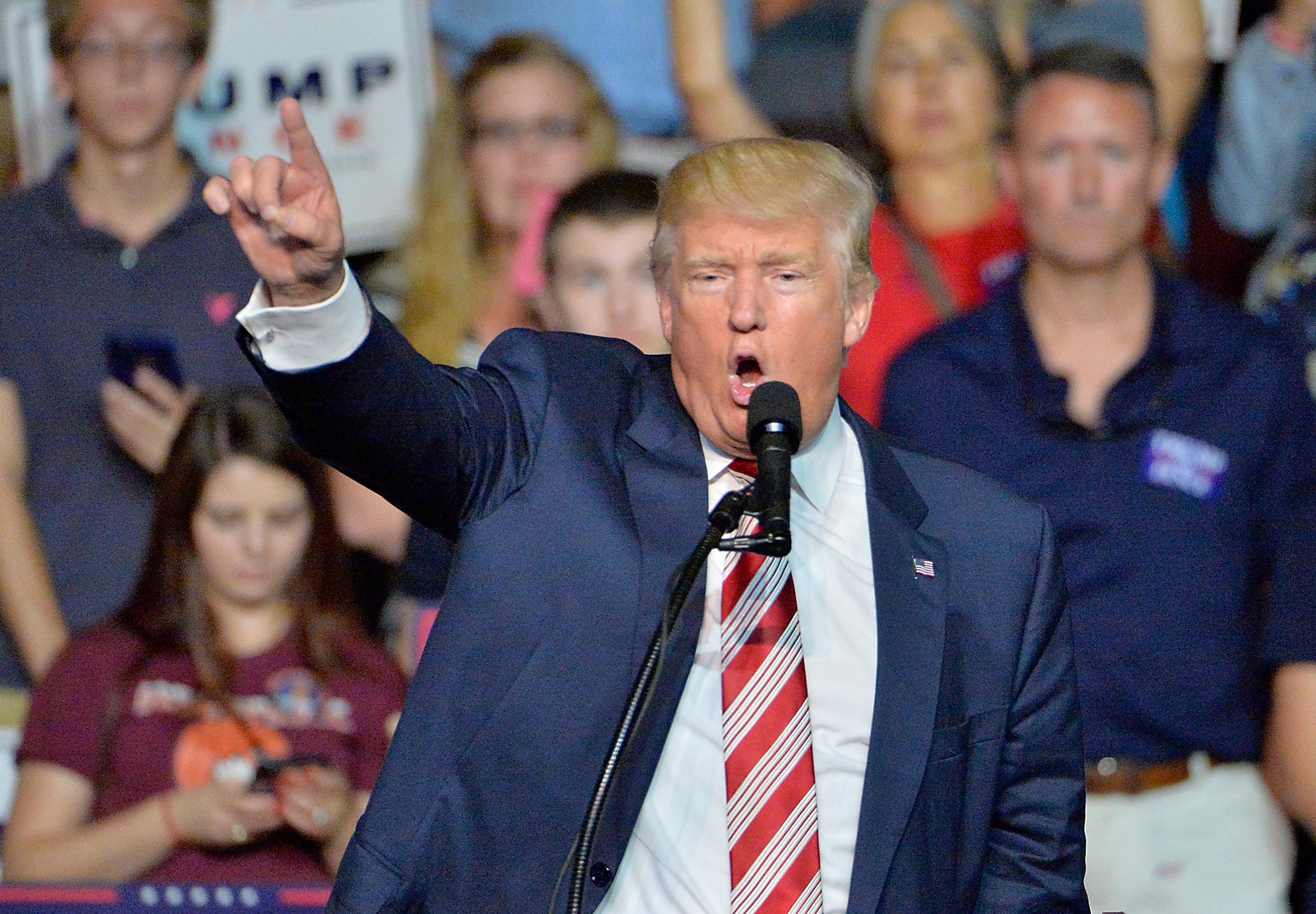 Donald Trump Campaigns In Roanoke, Virginia