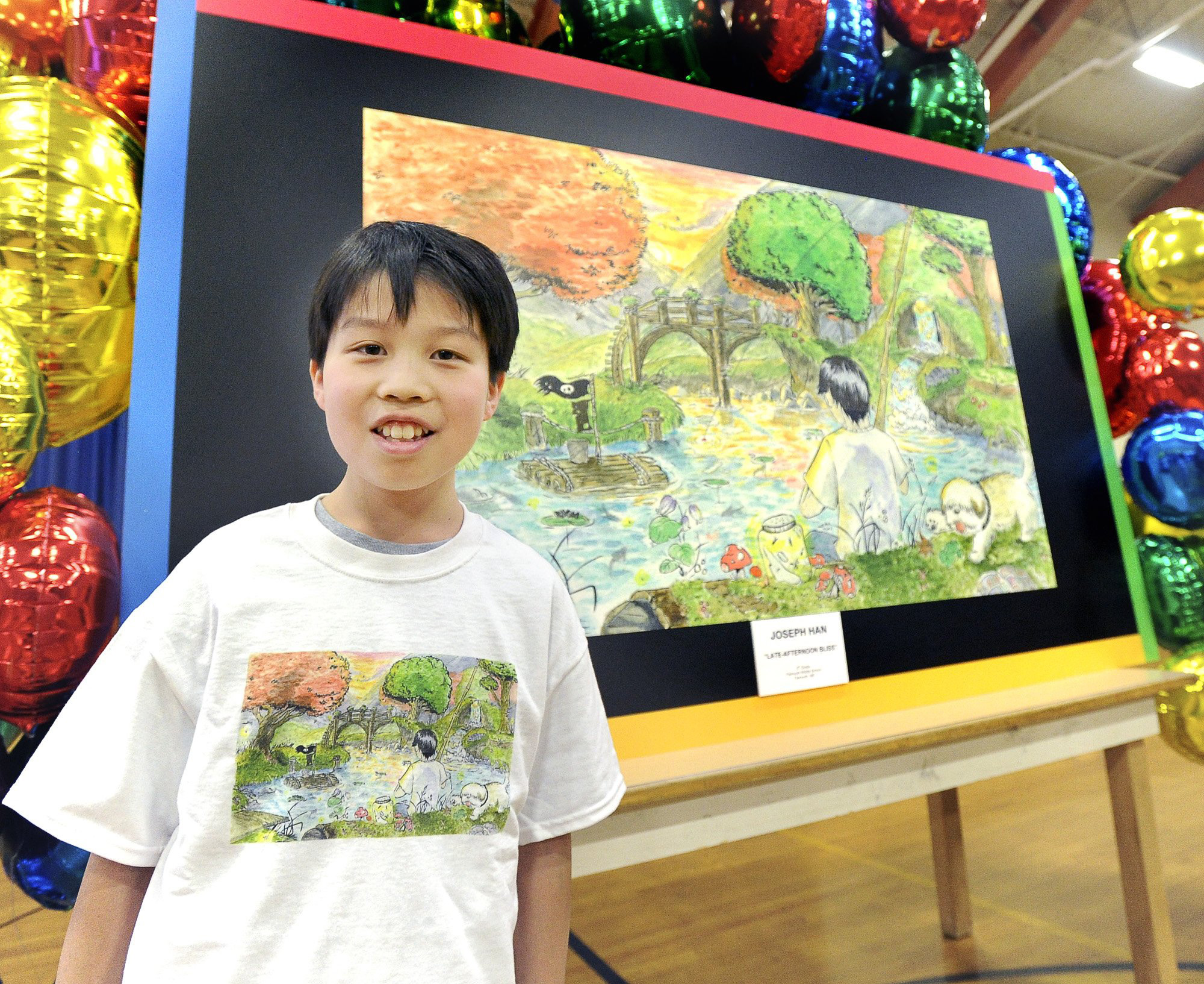 Wed. May 1,2013. 14 year old Joey Han, a 8th grade student at Falmouth Middle School, was honored as