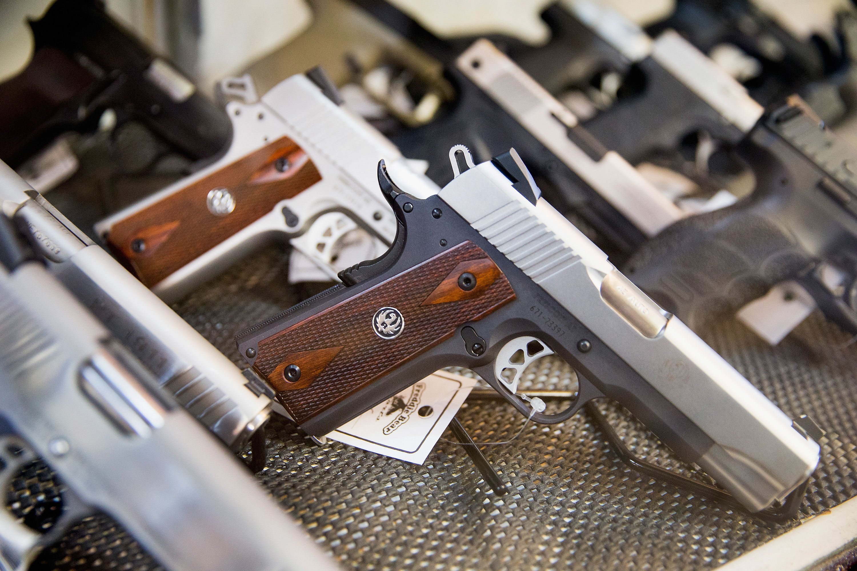Handguns for sale in Illinois in 2015. (Scott Olson—Getty Images)
