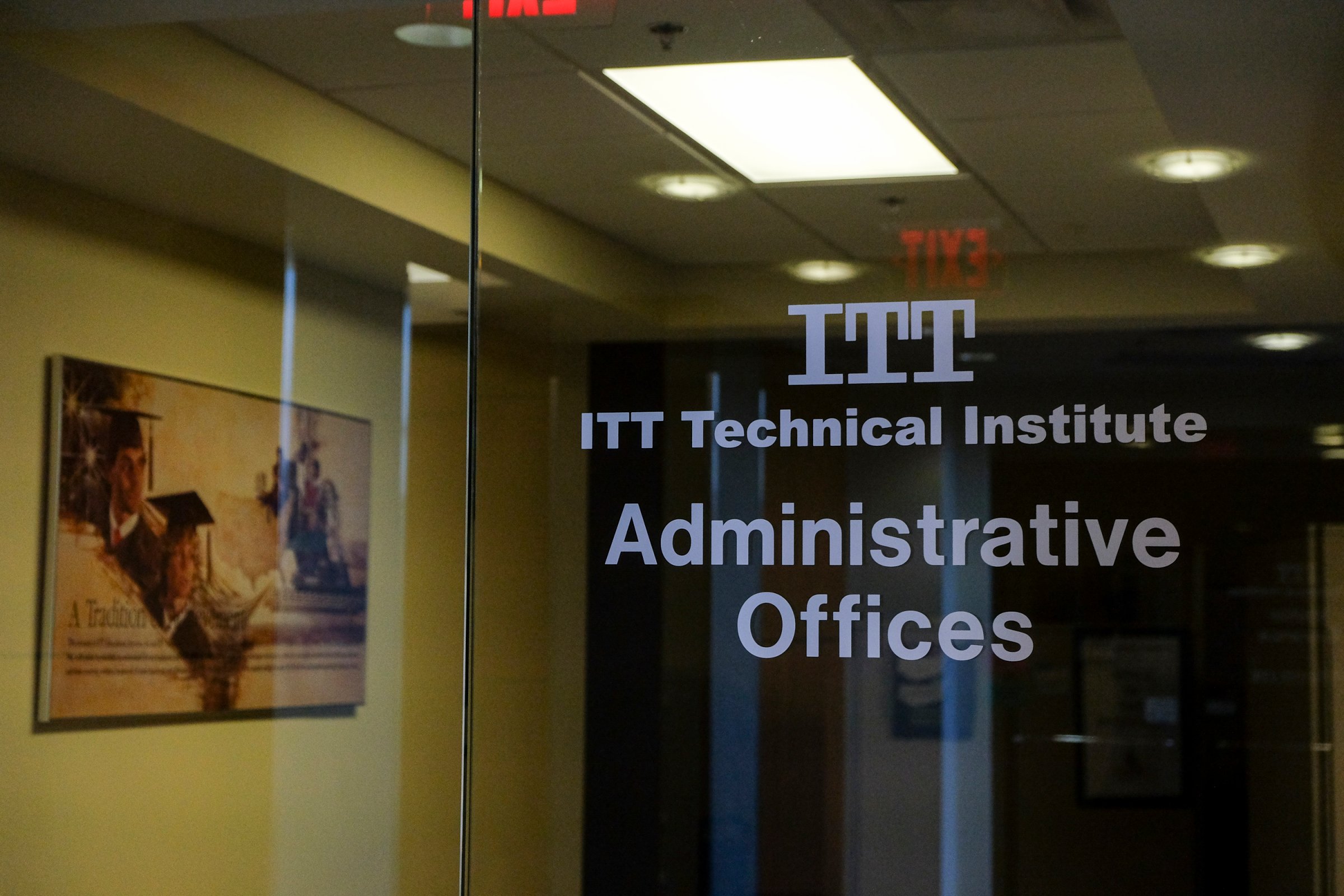 The Chantilly Campus of ITT Technical Institute sits closed and empty on Sept. 6, 2016.