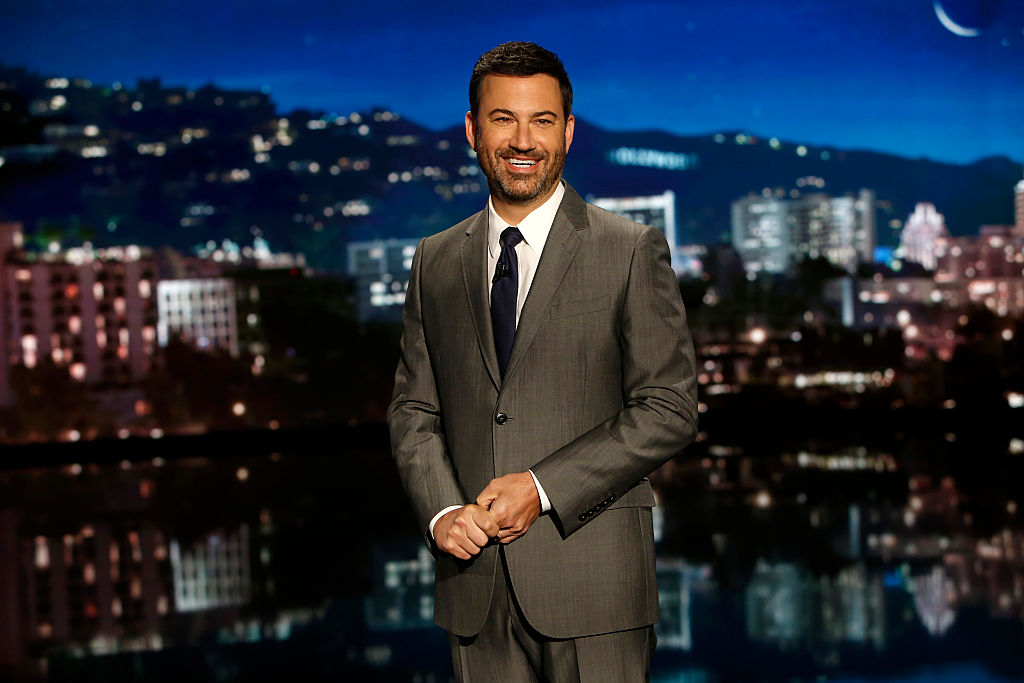 Jimmy Kimmel speaks in front of his audience at 'Jimmy Kimmel Live.' (Randy Holmes—ABC/Getty Images)