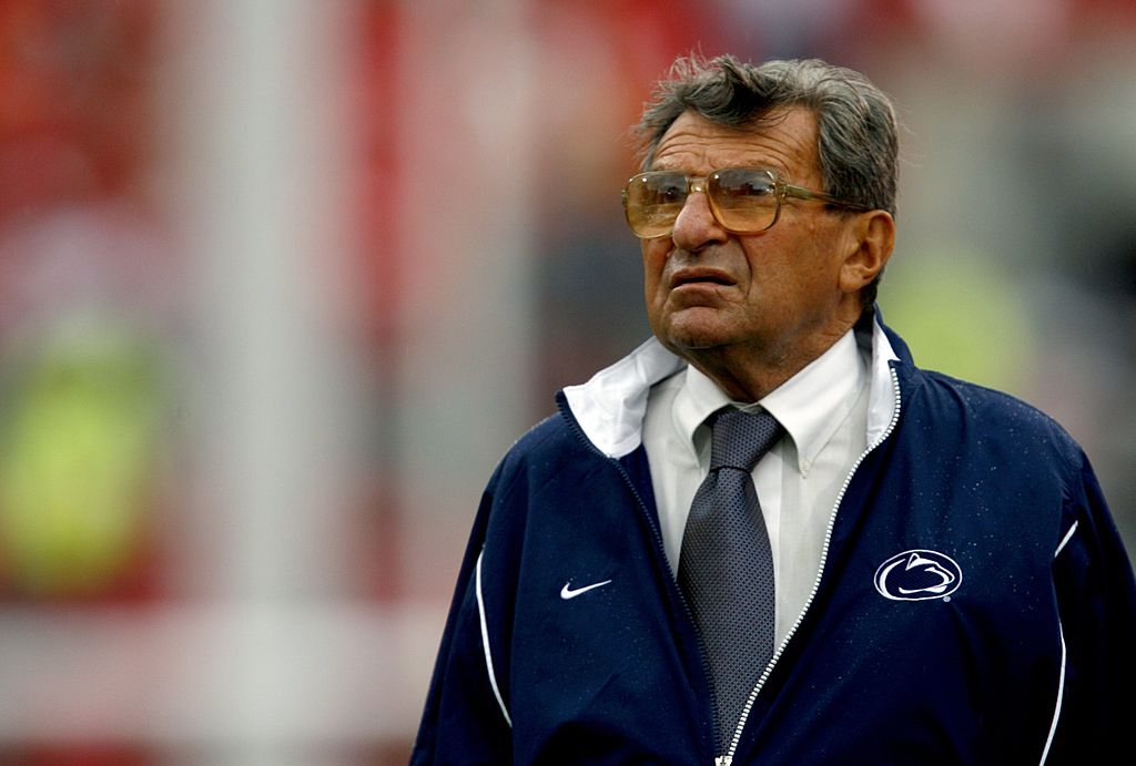 Joe Paterno, head coach of the Penn State Nittany Lions, looks on against the Ohio State Buckeyes on Sept. 23, 2006 in Columbus, Ohio. (Rob Tringali/Sportschrome&mdash;Getty Images)