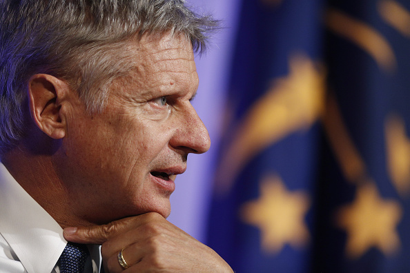 Gary Johnson, 2016 Libertarian presidential nominee, speaks during a campaign event at Purdue University in West Lafayette, Indiana, U.S., on Tuesday, Sept. 13, 2016.