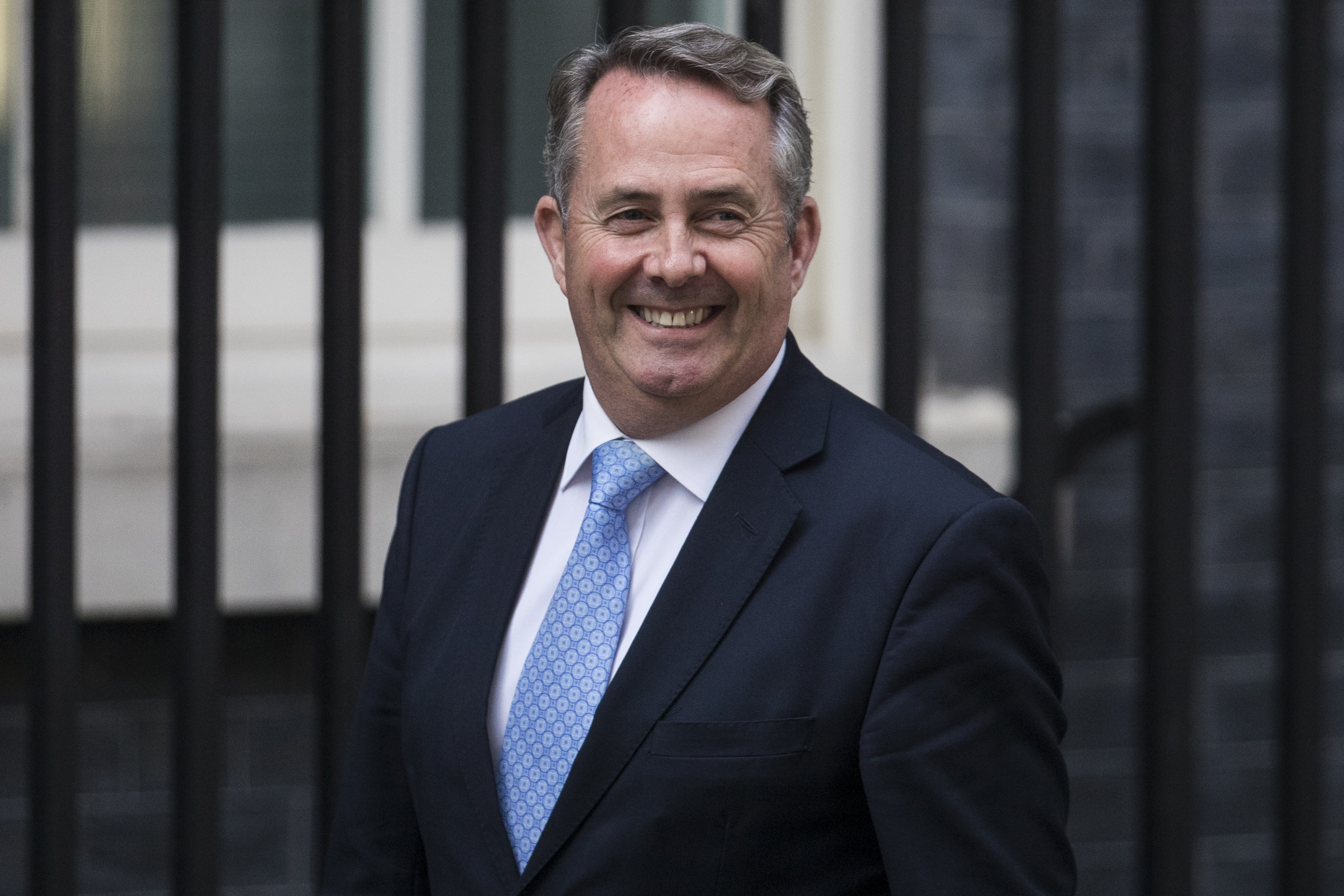 International Trade Secretary Liam Fox arrives at Downing Street on July 13, 2016 in London, England. (Carl Court/Getty Images)