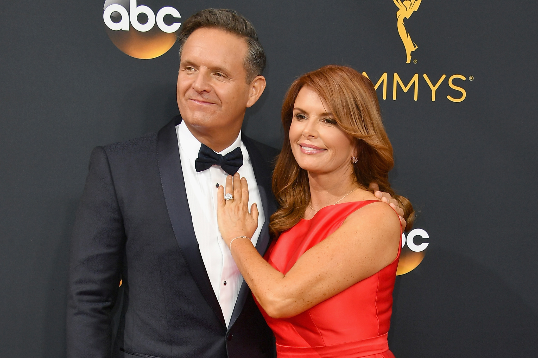 Mark Burnett and Roma Downey attend the 68th Annual Primetime Emmy Awards at Microsoft Theater on Sept. 18, 2016 in Los Angeles. (Steve Granitz—Getty Images)