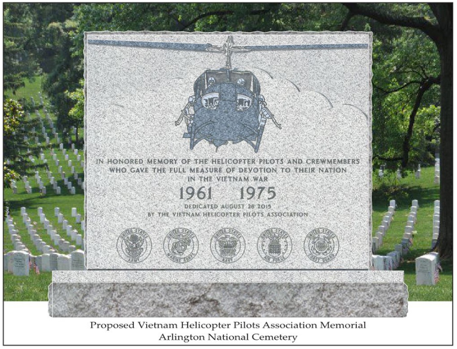 The proposed monument honoring the U.S. helicopter crews who died in Vietnam. (VHPA)