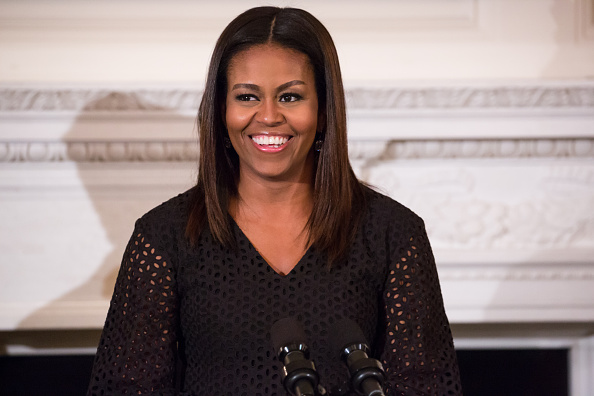 In the State Dining Room at the White House, September 8, 2016 in Washington, DC, First Lady Michelle Obama welcomed the fifth annual class of the National Student Poets Program.