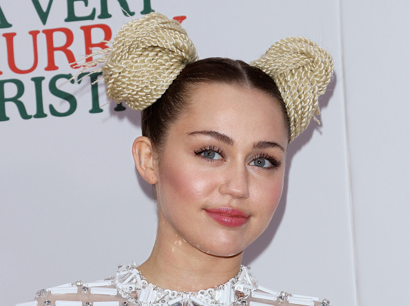 Singer/songwriter Miley Cyrus attends the 'A Very Murray Christmas' New York premiere at Paris Theater on December 2, 2015 in New York City.