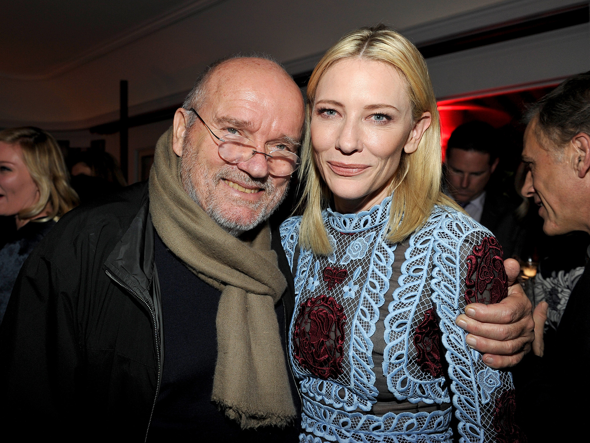 Peter Lindbergh and Cate Blanchett, on Jan. 7, 2016 in Los Angeles.