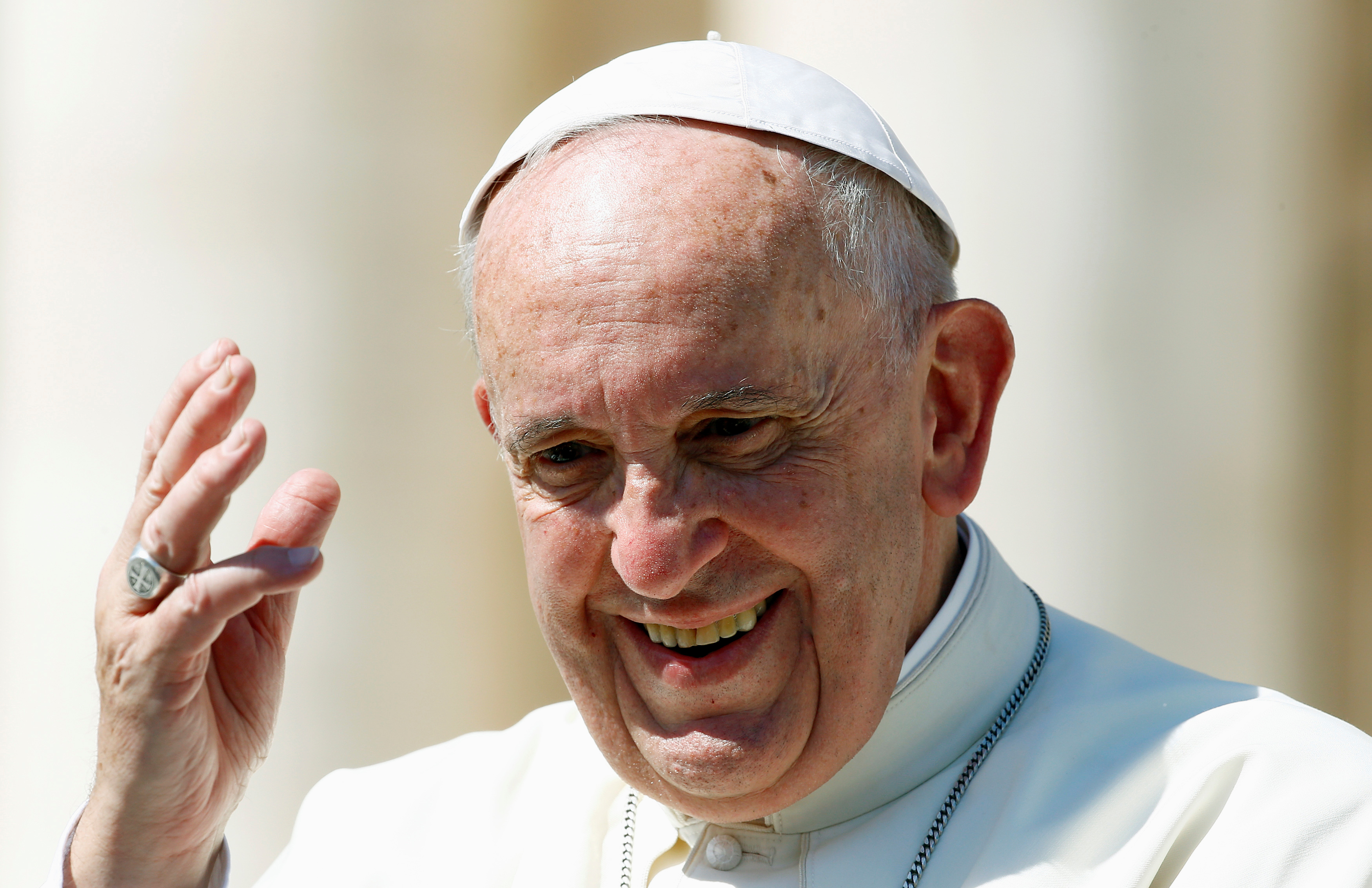 Pope Francis at the Vatican, Sept. 3, 2016. (Stefano Rellandini—Reuters)
