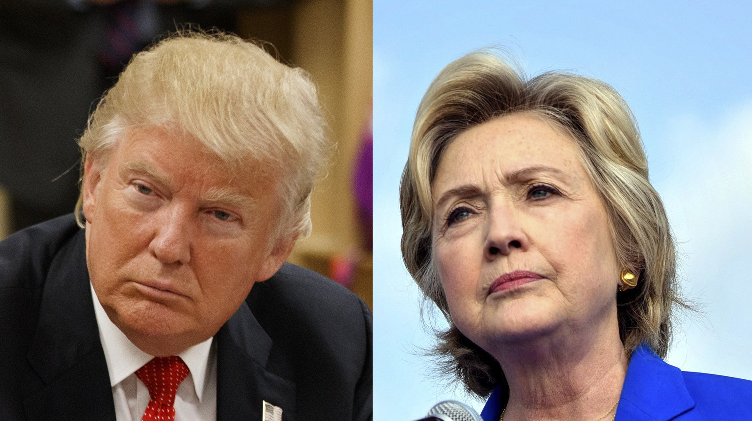 Presidential Nominees Donald Trump, left, and Hillary Clinton. (AP;Getty Images)